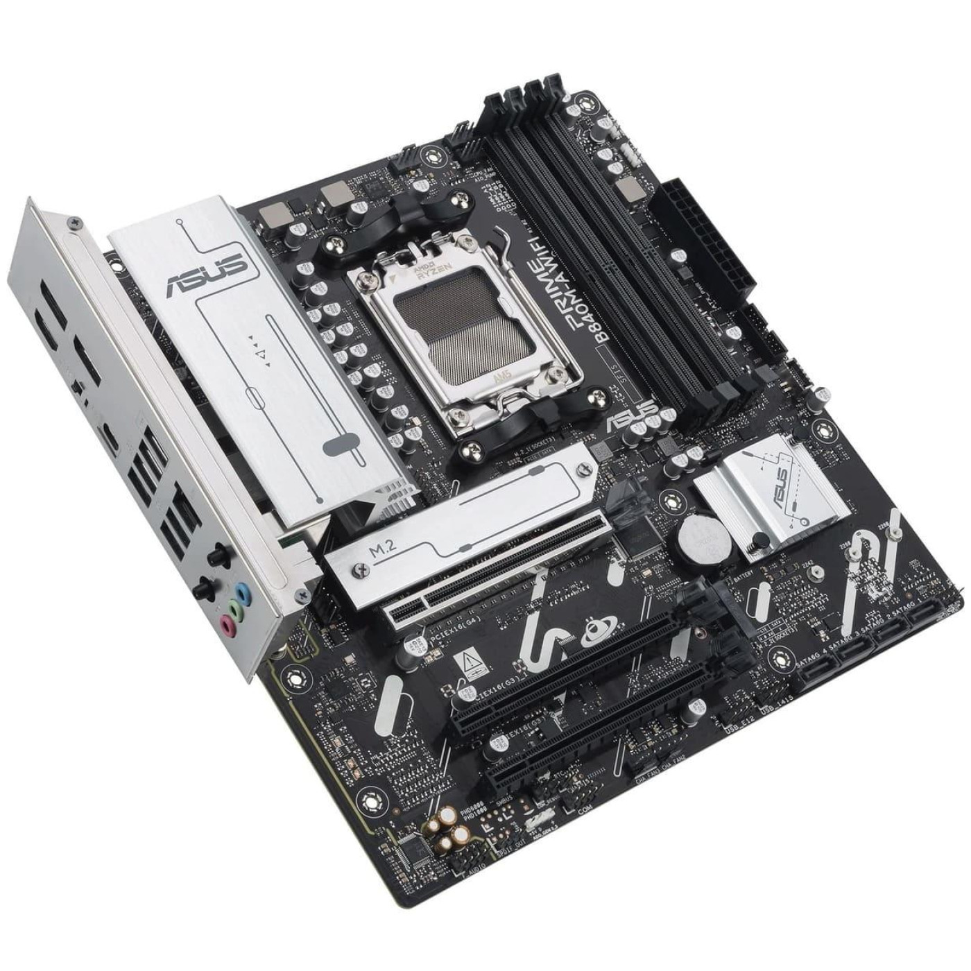 Материнская плата ASUS PRIME B840M-A WIFI (PRIME B840M-A WIFI) (Socket AM5, AMD B840, Micro-ATX)
