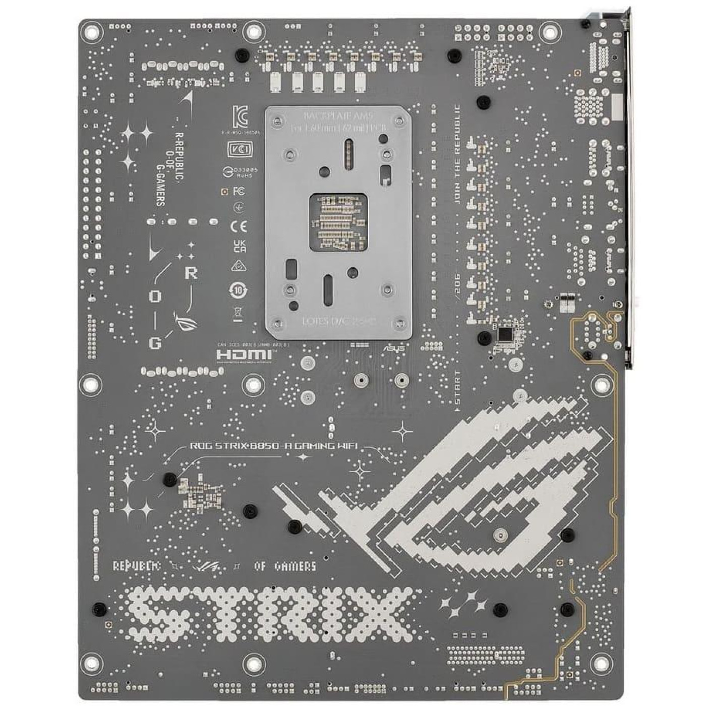 Материнская плата ASUS ROG STRIX B850-A GAMING WIFI (ROG STRIX B850-A GAMING WIFI) (Socket AM5, AMD B850, ATX)