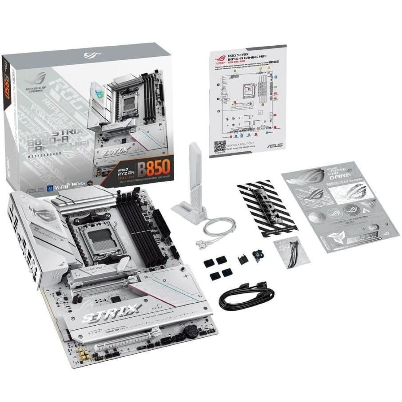 Материнская плата ASUS ROG STRIX B850-A GAMING WIFI (ROG STRIX B850-A GAMING WIFI) (Socket AM5, AMD B850, ATX)