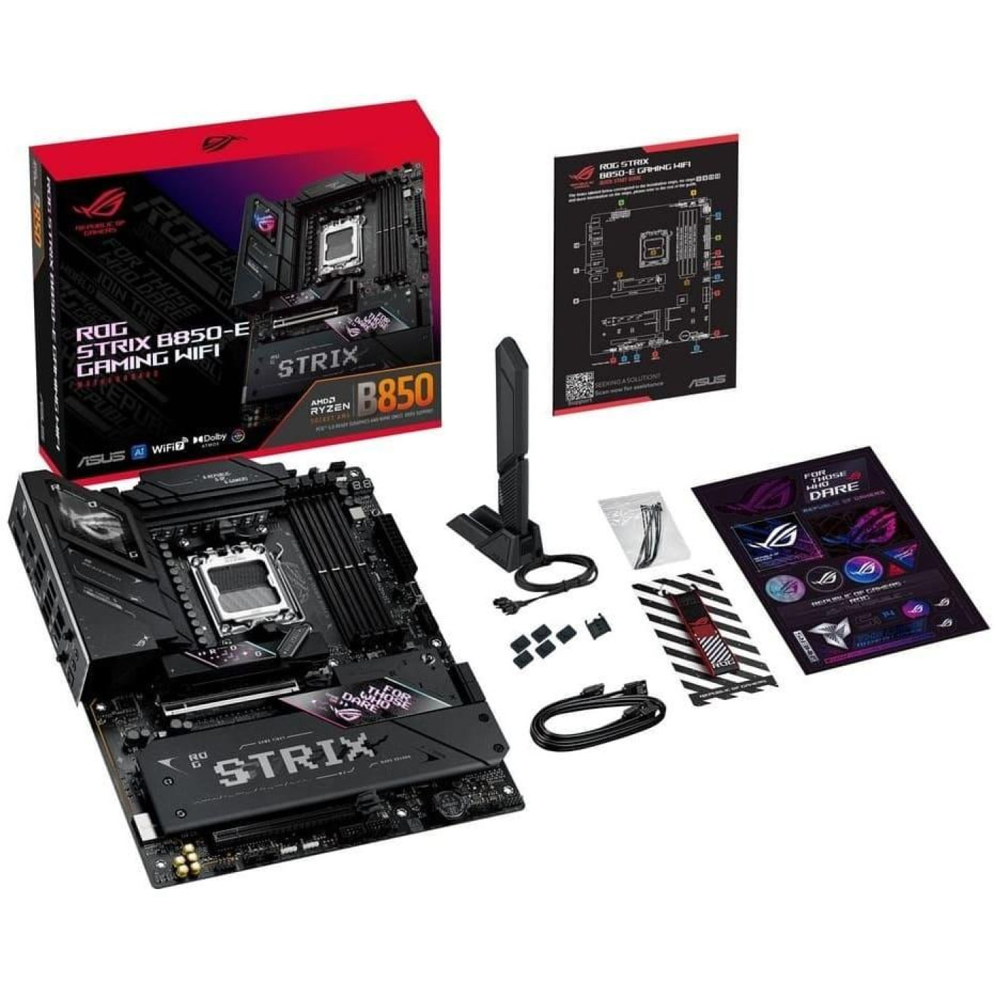 Материнская плата ASUS ROG STRIX B850-E GAMING WIFI (ROG STRIX B850-E GAMING WIFI) (Socket AM5, AMD B850, ATX)
