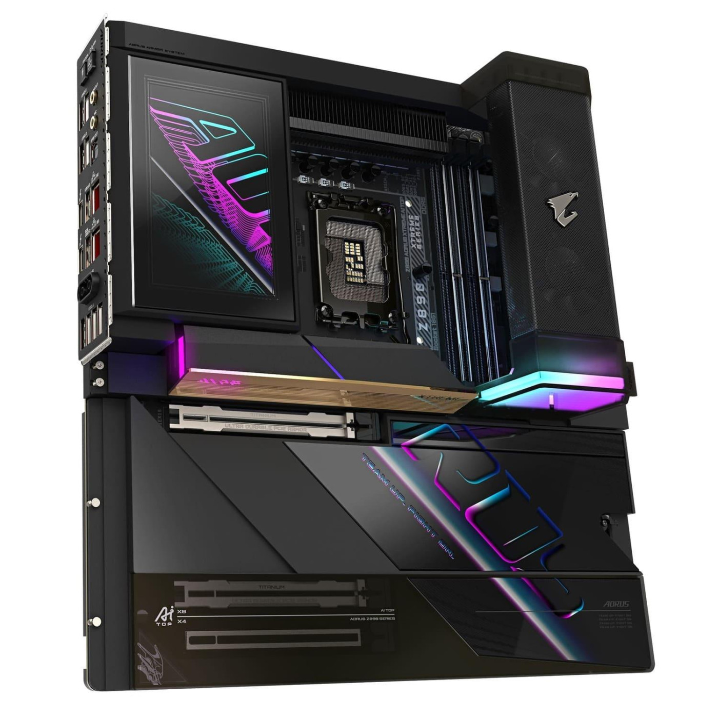 Материнська плата Gigabyte Z890 AORUS XTREME AI TOP (Z890 AORUS XTREME AI TOP) (Socket 1851, Intel Z890, E-ATX)