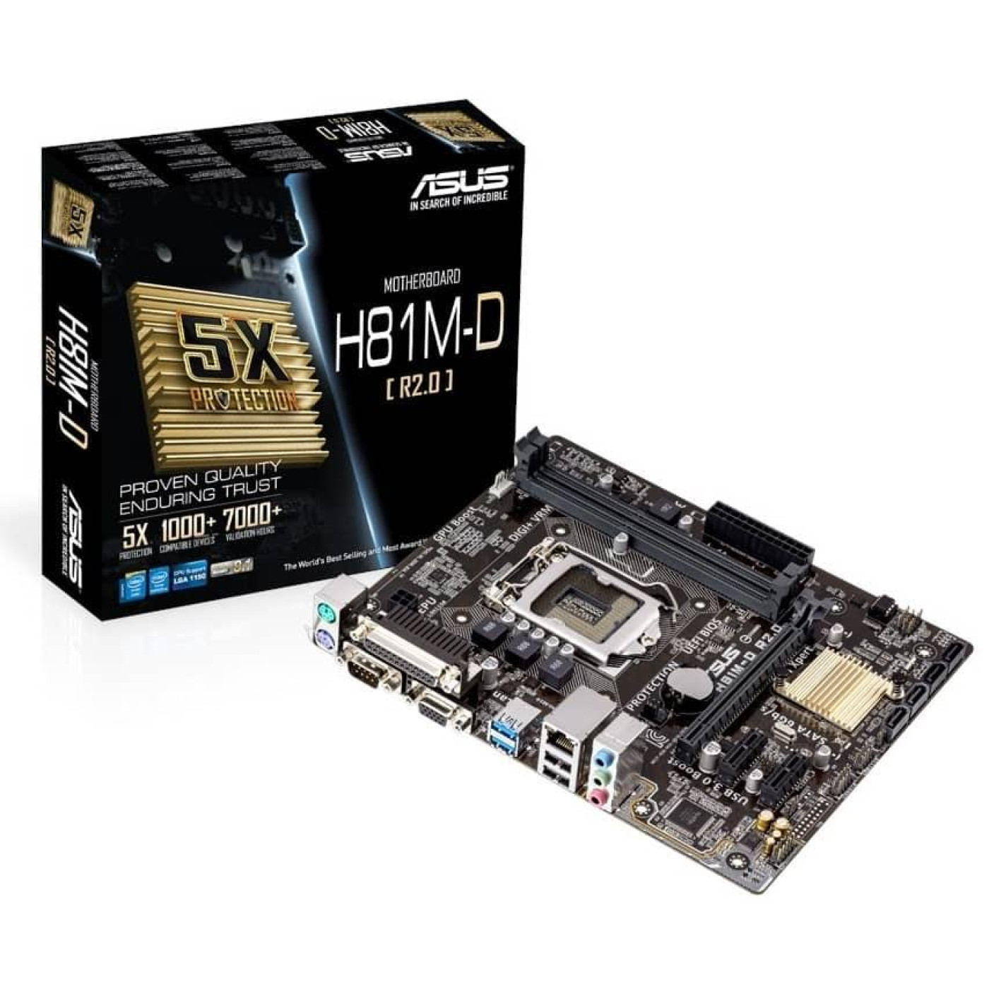 Материнская плата ASUS H81M-D R2.0 (H81M-D R2.0) (s1150, Intel H81, Micro-ATX)