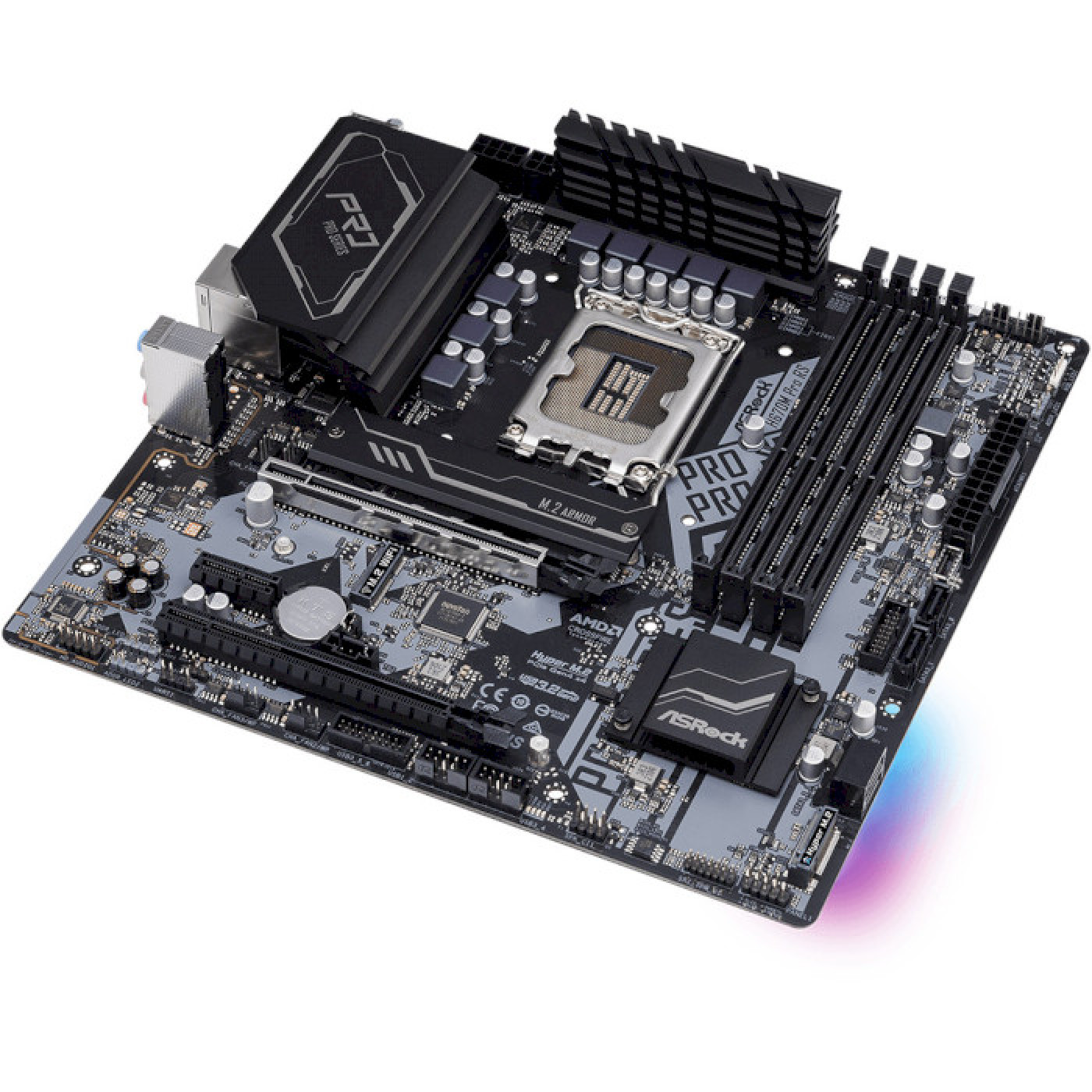 Материнська плата AsRock H670M PRO RS (H670M PRO RS) (Socket 1700, Intel H670, Micro-ATX)