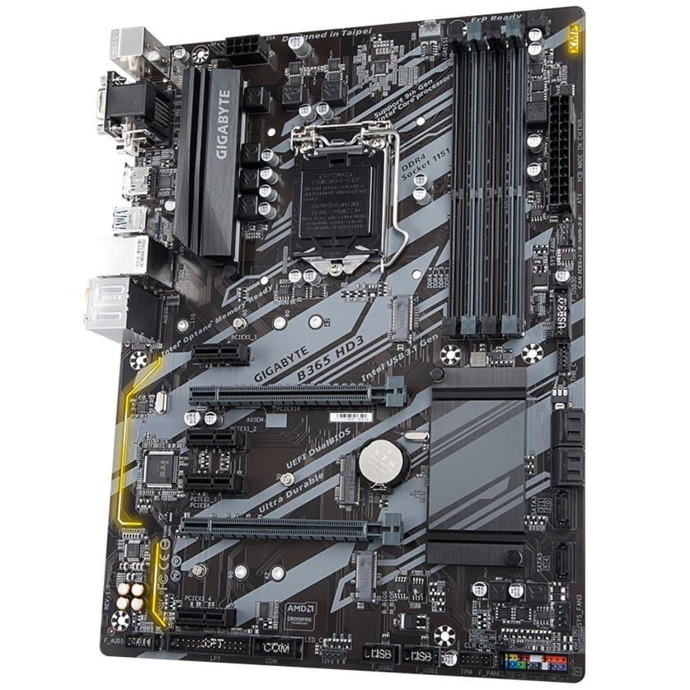 Материнская плата Gigabyte B365 HD3 (B365 HD3) (Socket 1151 v2, Intel B365, ATX) Б/у