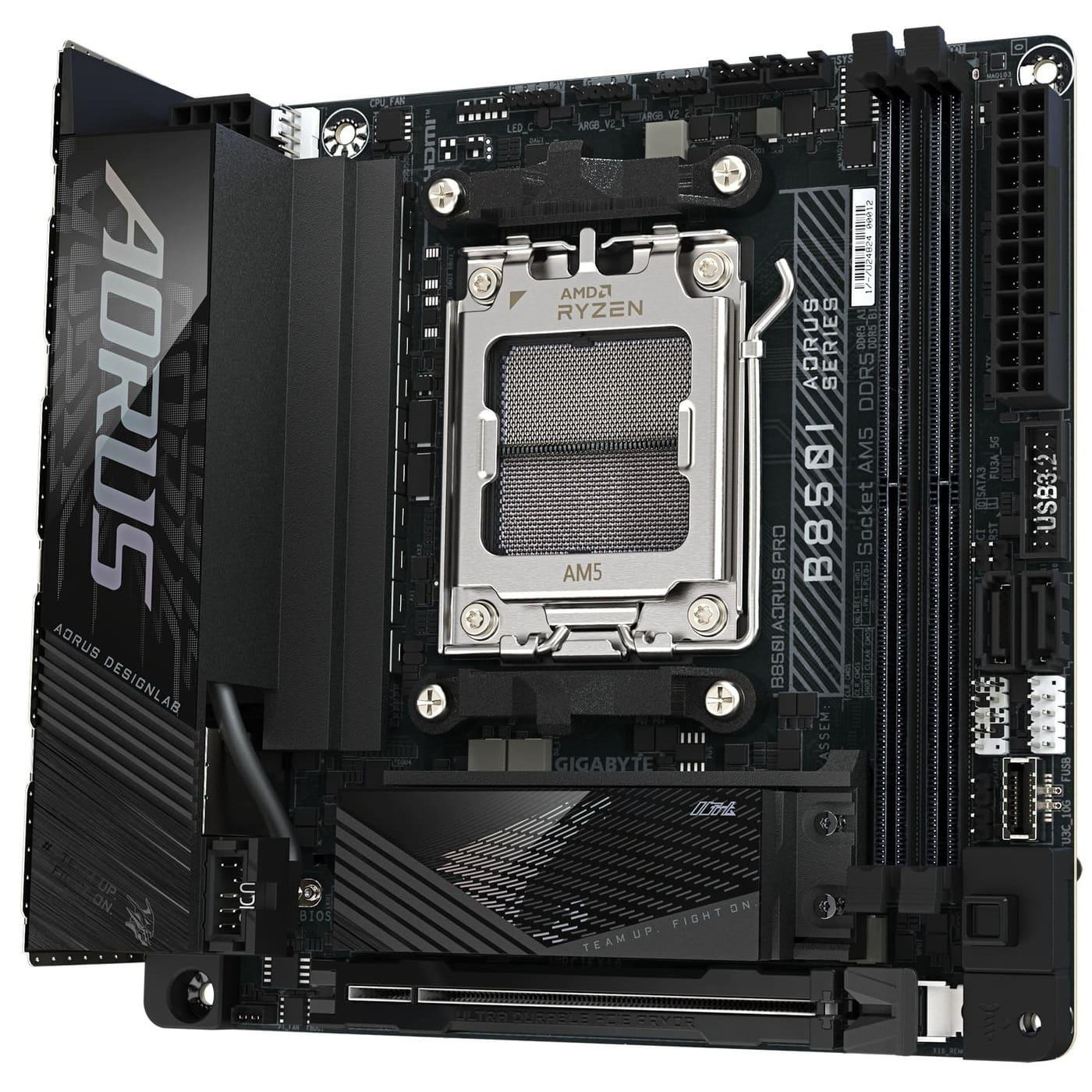 Материнська плата Gigabyte B850I AORUS PRO (B850I AORUS PRO) (Socket AM5, AMD B850, Mini-ITX) Б/в