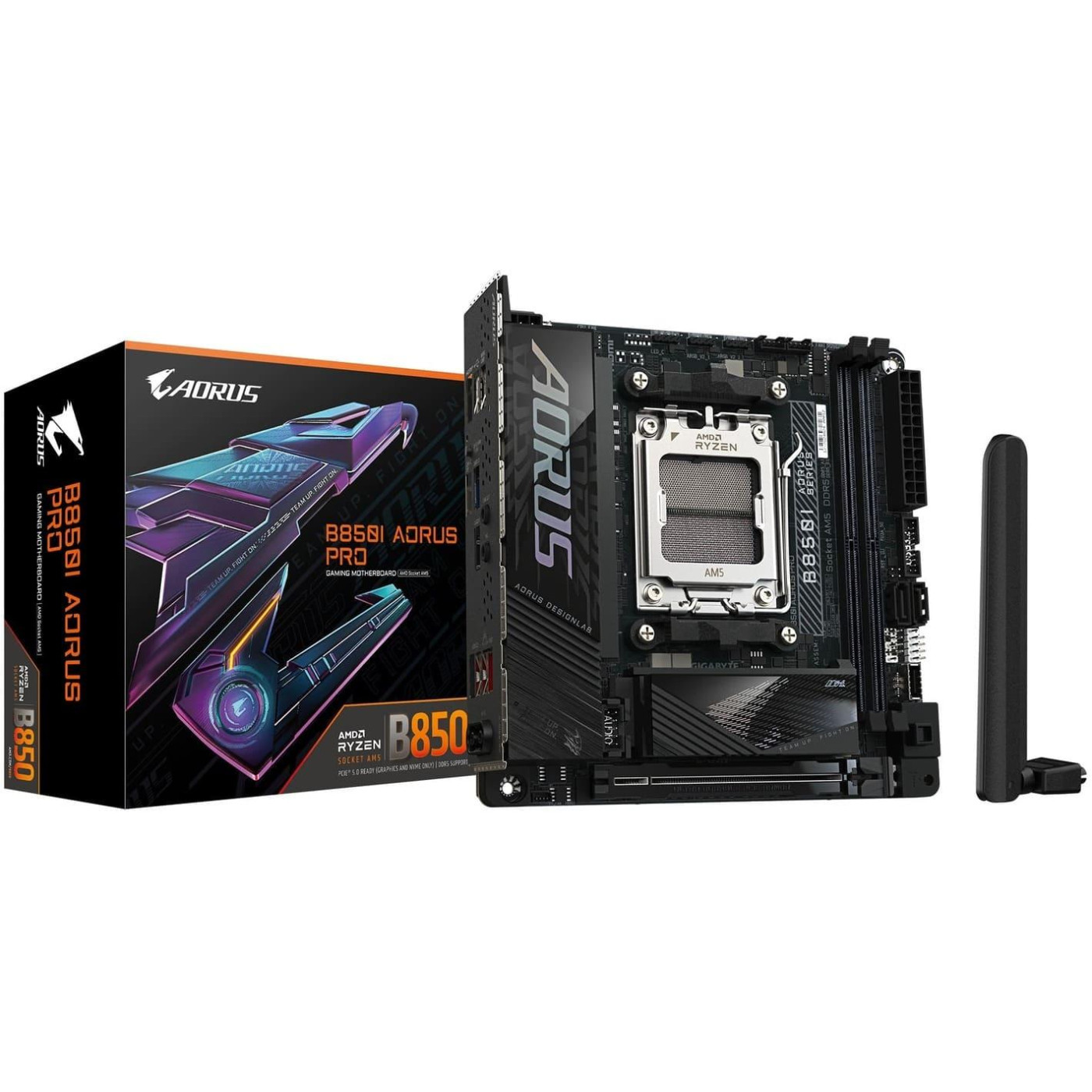 Материнська плата Gigabyte B850I AORUS PRO (B850I AORUS PRO) (Socket AM5, AMD B850, Mini-ITX) Б/в