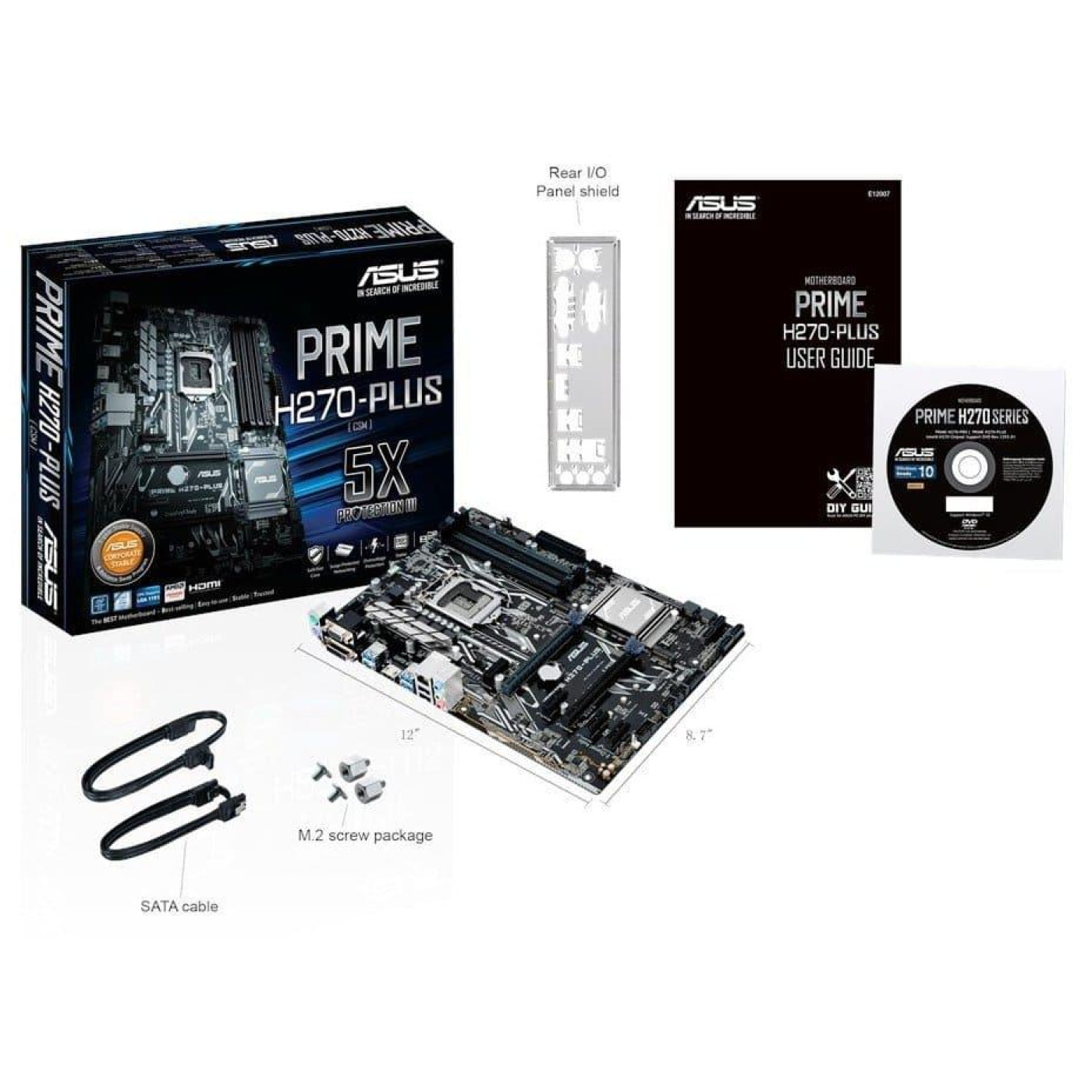 Материнская плата ASUS Prime H270-Plus (Prime H270-Plus) (Socket 1151, Intel H270, ATX) Б/у,U1