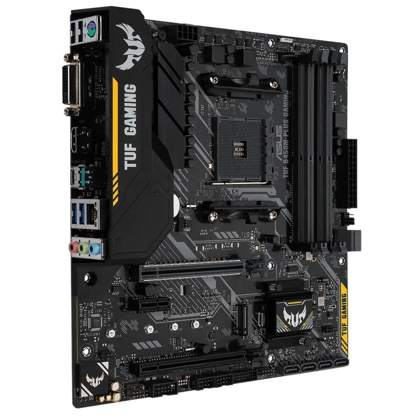 Материнская плата ASUS TUF B450M-Plus Gaming (TUF B450M-Plus Gaming) (Socket AM4, AMD B450, Micro-ATX) Б/у