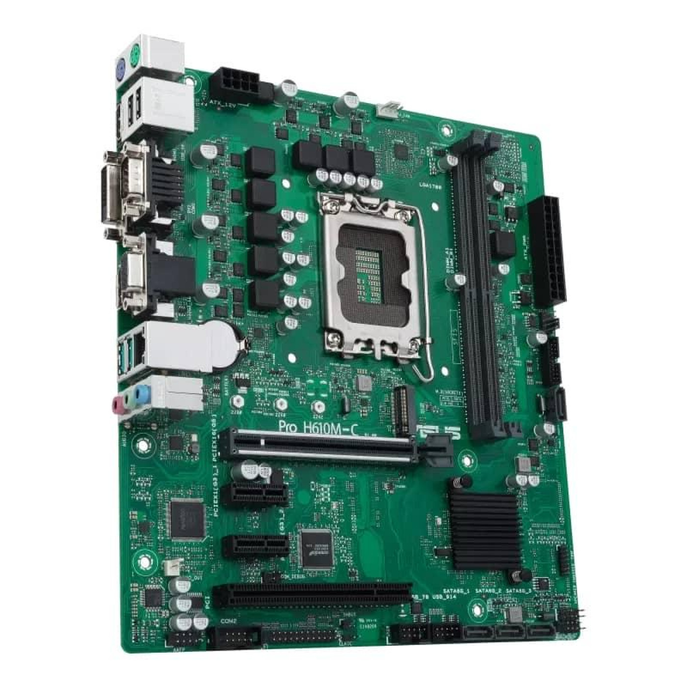 Материнская плата ASUS PRO H610M-C-CSM (90MB1AT0-M0EAYC) (Socket 1700, Intel H610, Micro-ATX) Б/у