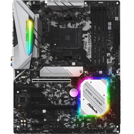 Материнська плата AsRock B450 Steel Legend (B450 STEEL LEGEND) (Socket AM4, AMD B450, ATX) Б/в