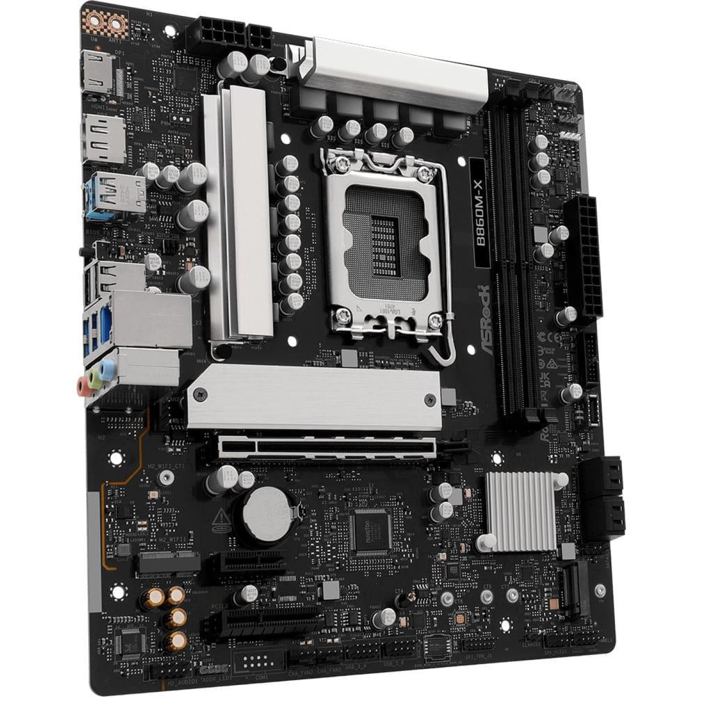 Материнская плата ASRock B860M-X (B860M-X) (Socket 1851, Intel B860, Micro-ATX)