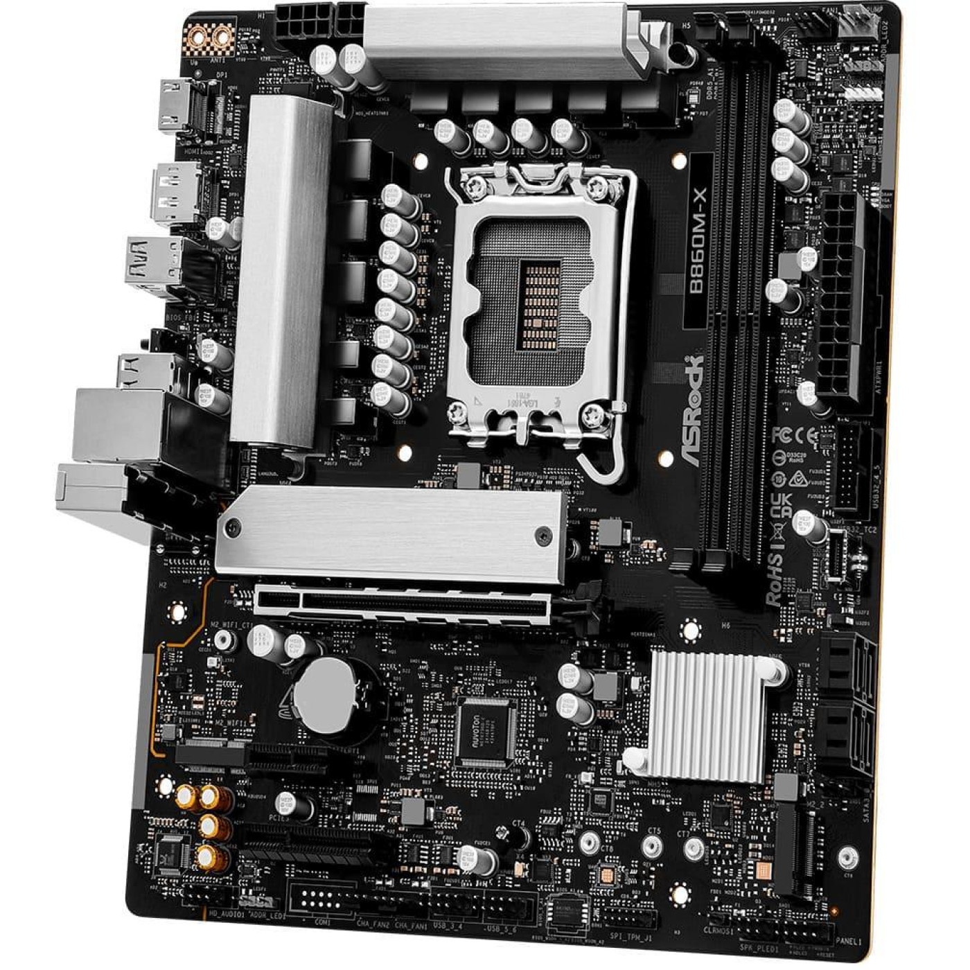 Материнская плата ASRock B860M-X (B860M-X) (Socket 1851, Intel B860, Micro-ATX)
