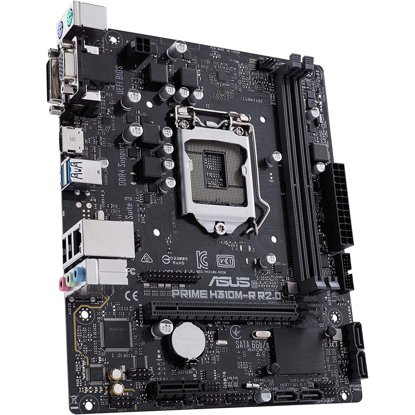 Материнська плата ASUS Prime H310M-R R2.0 (Prime H310M-R R2.0) (Socket 1151 v2, Intel H310, Micro-ATX)