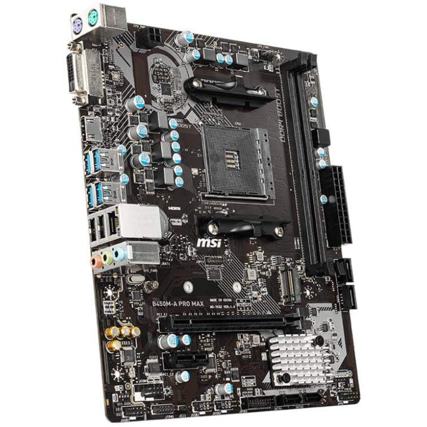 Материнская плата MSI B450M-A Pro Max (B450M-A Pro Max) (Socket AM4, AMD B450, Micro-ATX) Б/у