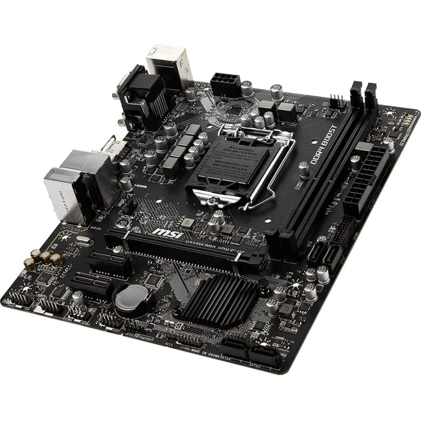Материнська плата MSI H310M Pro-VDH Plus (H310M Pro-VDH Plus) (Socket 1151 v2, Intel H310, Micro-ATX) Б/в