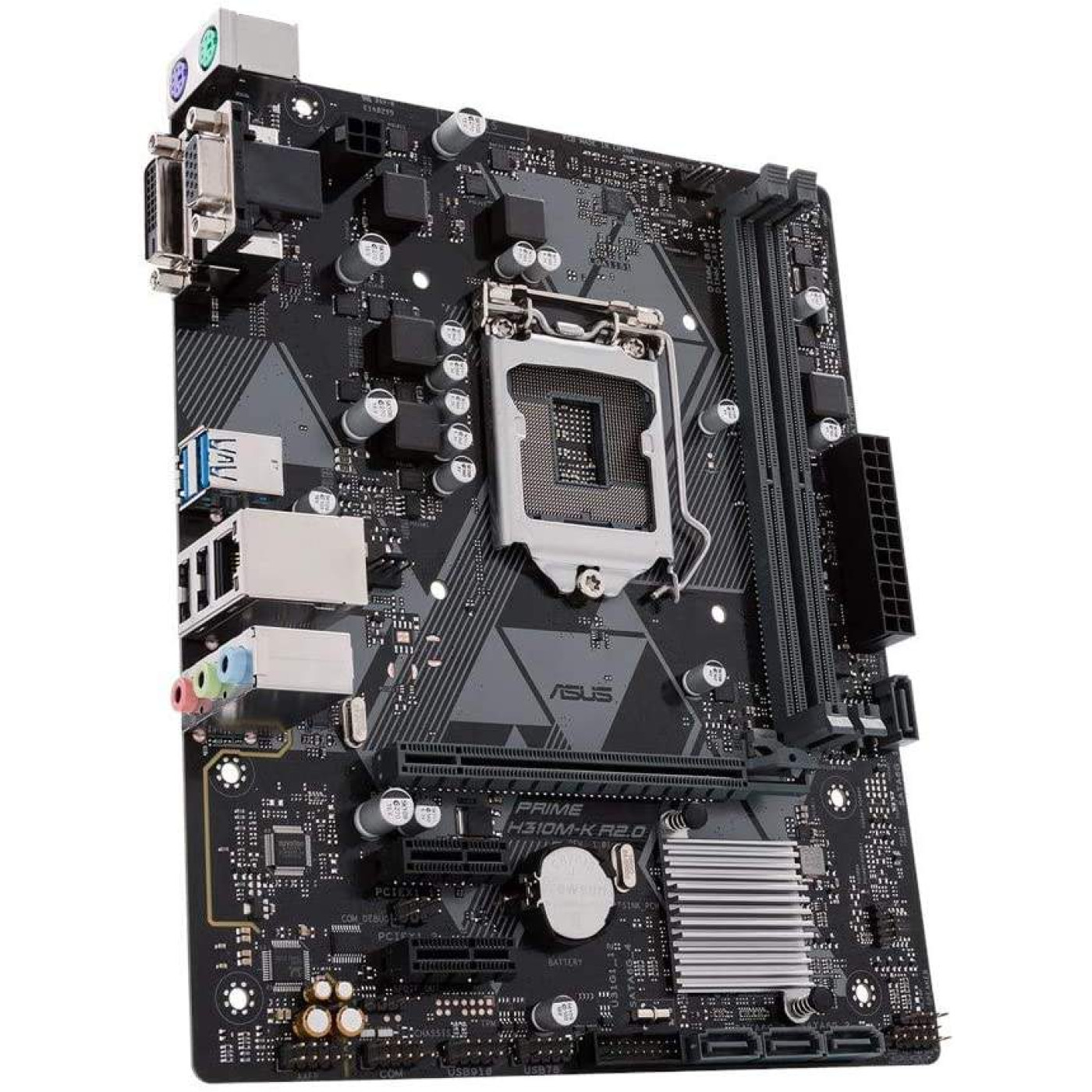 Материнська плата ASUS Prime H310M-K R2.0 (Prime H310M-K R2.0) (Socket 1151 v2, Intel H310, Micro-ATX) Б/в,U1