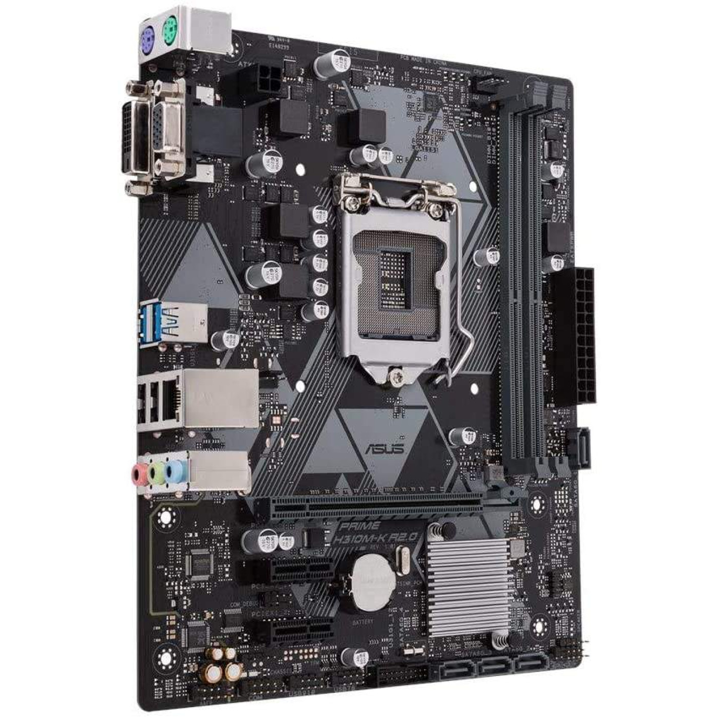Материнська плата ASUS Prime H310M-K R2.0 (Prime H310M-K R2.0) (Socket 1151 v2, Intel H310, Micro-ATX) Б/в,U1