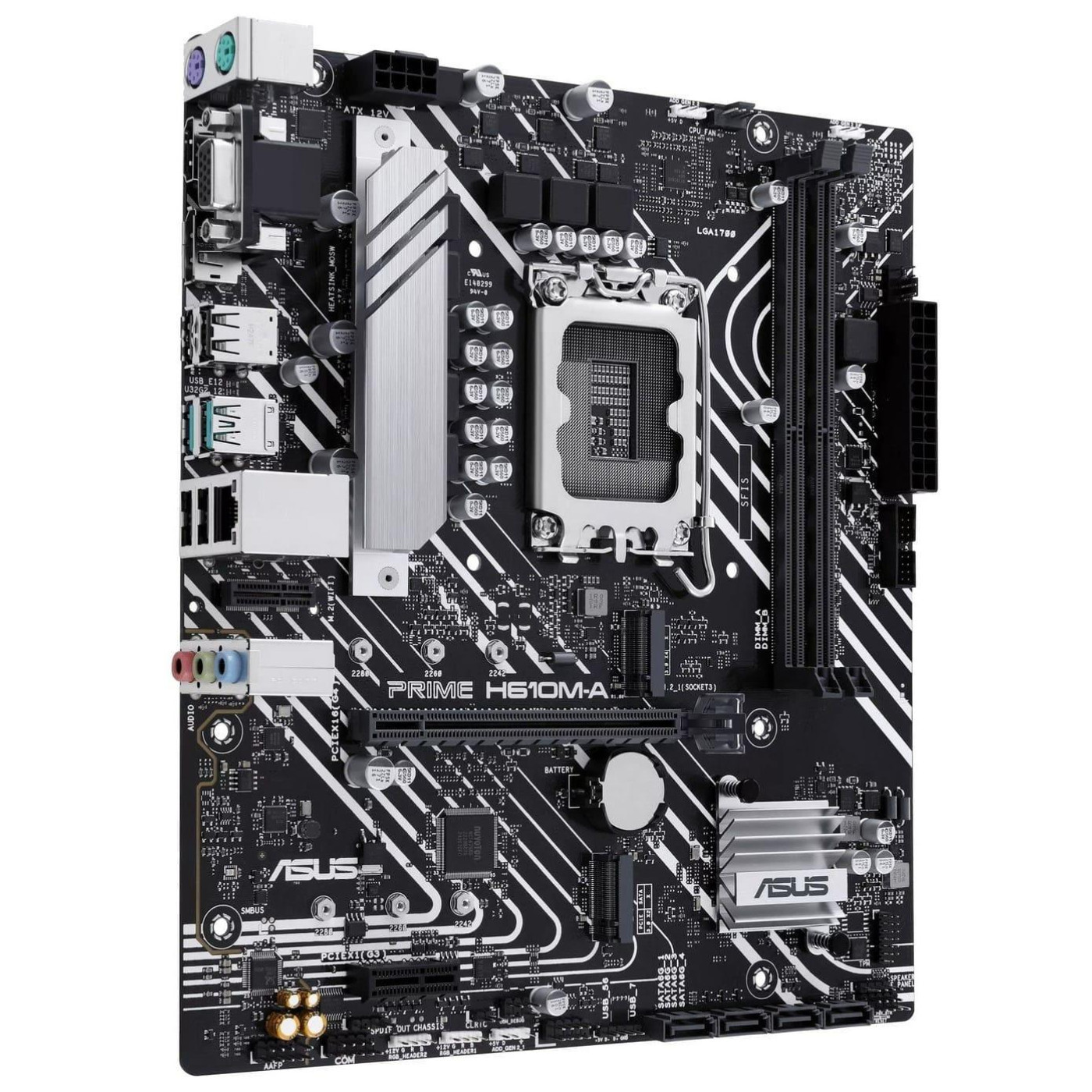 Материнська плата ASUS PRIME H610M-A-CSM (PRIME H610M-A-CSM) (Socket 1700, Intel H610, Micro-ATX)