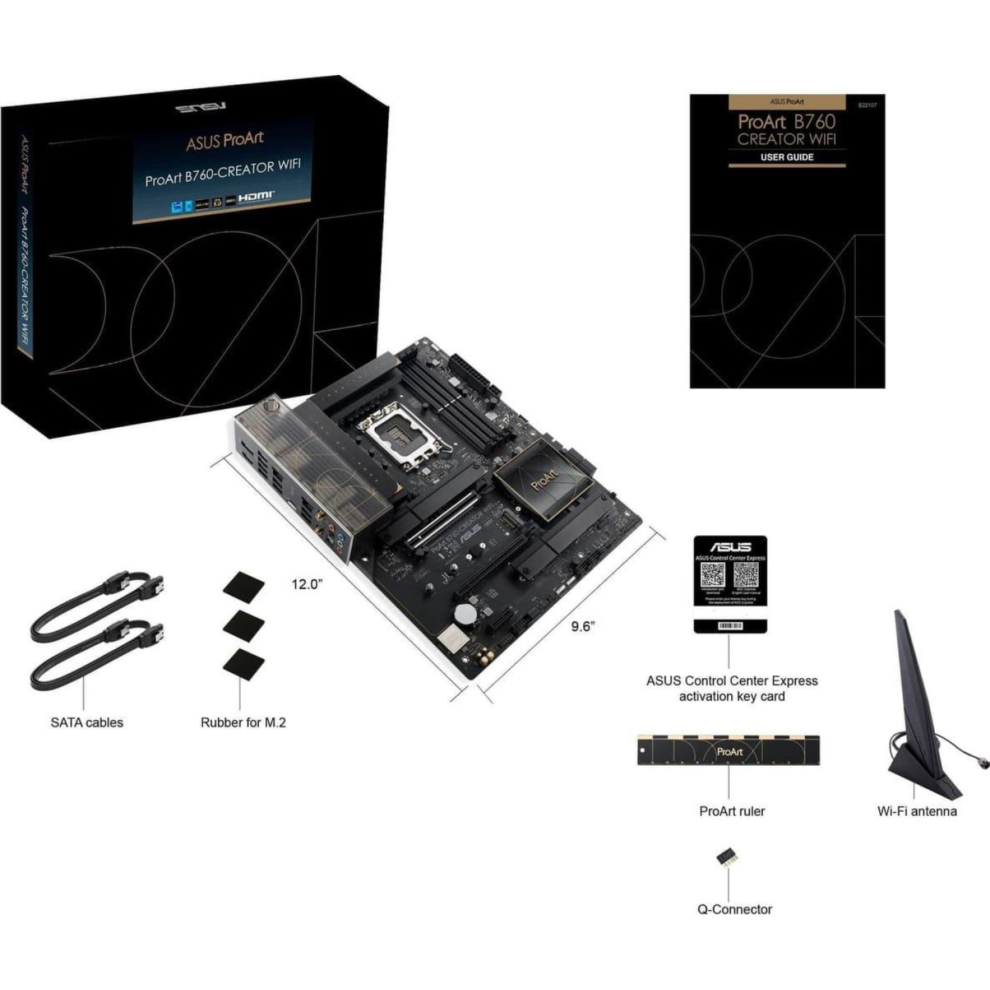 Материнська плата ASUS PROART B760-CREATOR WIFI (PROART B760-CREATOR WIFI) (Socket 1700, Intel B760, ATX)