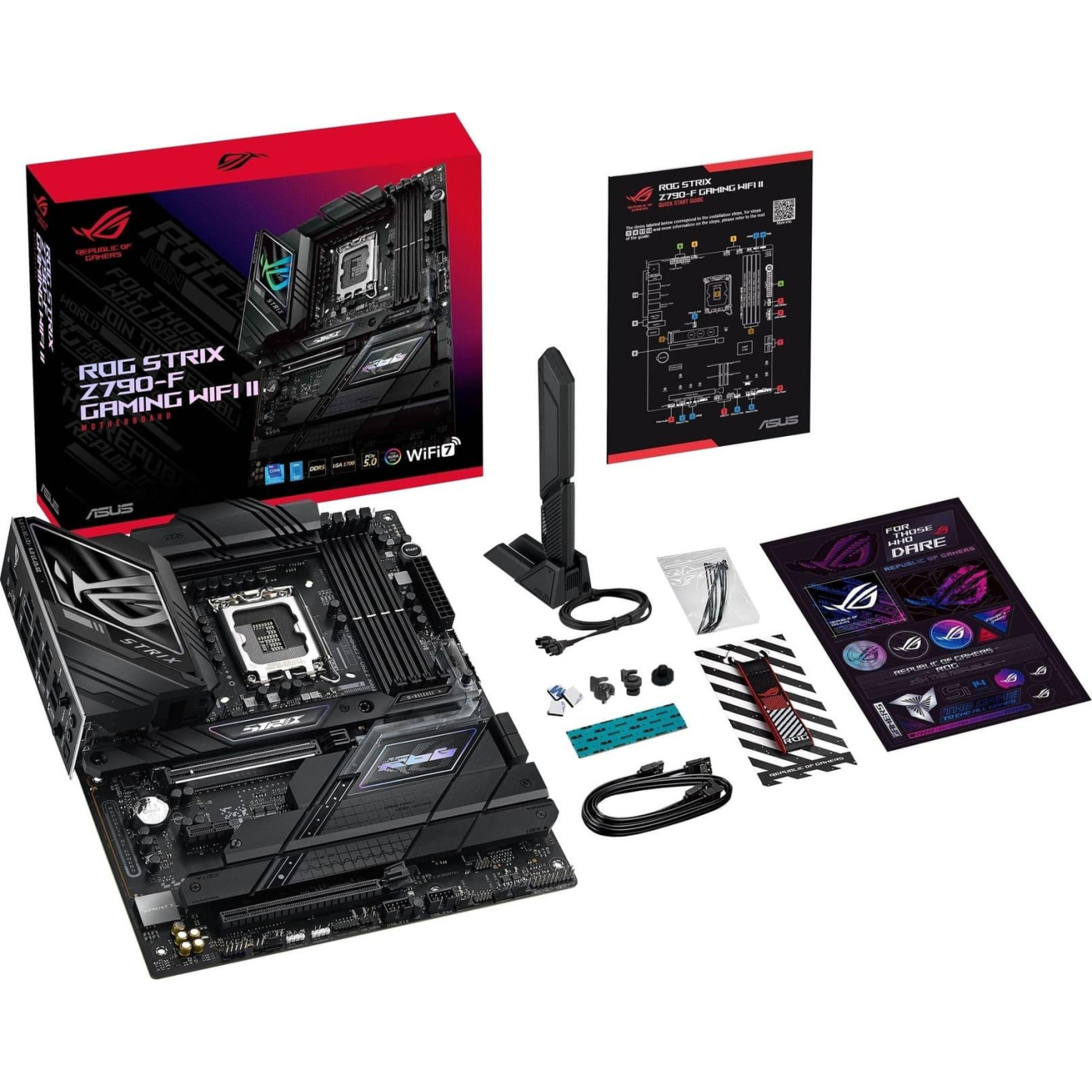 Материнська плата ASUS ROG STRIX Z790-F GAMING WIFI II (ROG STRIX Z790-F GAMING WIFI II) (Socket 1700, Intel Z790, ATX)