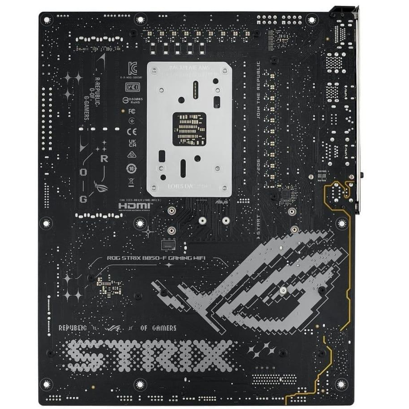 Материнская плата ASUS ROG STRIX B850-F GAMING WIFI (ROG STRIX B850-F GAMING WIFI) (Socket AM5, AMD B850, ATX) U1