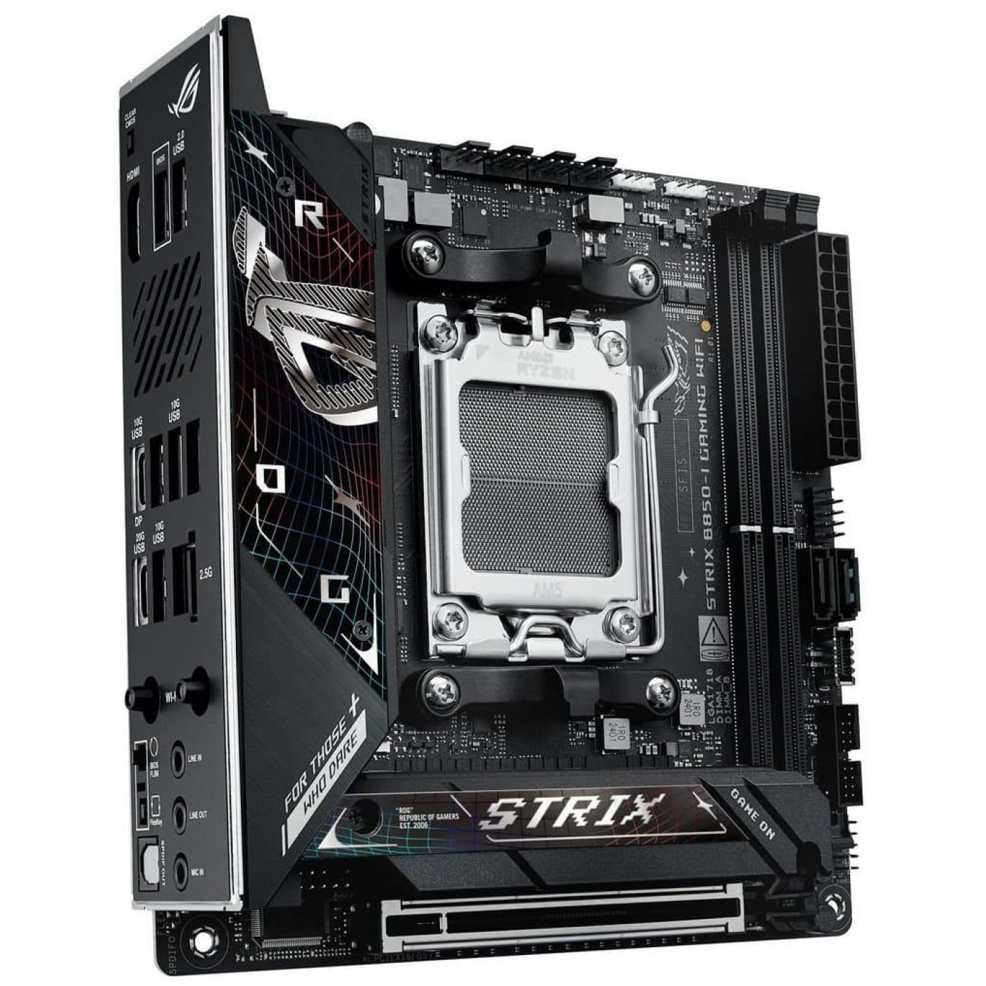 Материнська плата ASUS ROG STRIX B850-I GAMING WIFI (ROG STRIX B850-I GAMING WIFI) (Socket AM5, AMD B850, Mini-ITX)