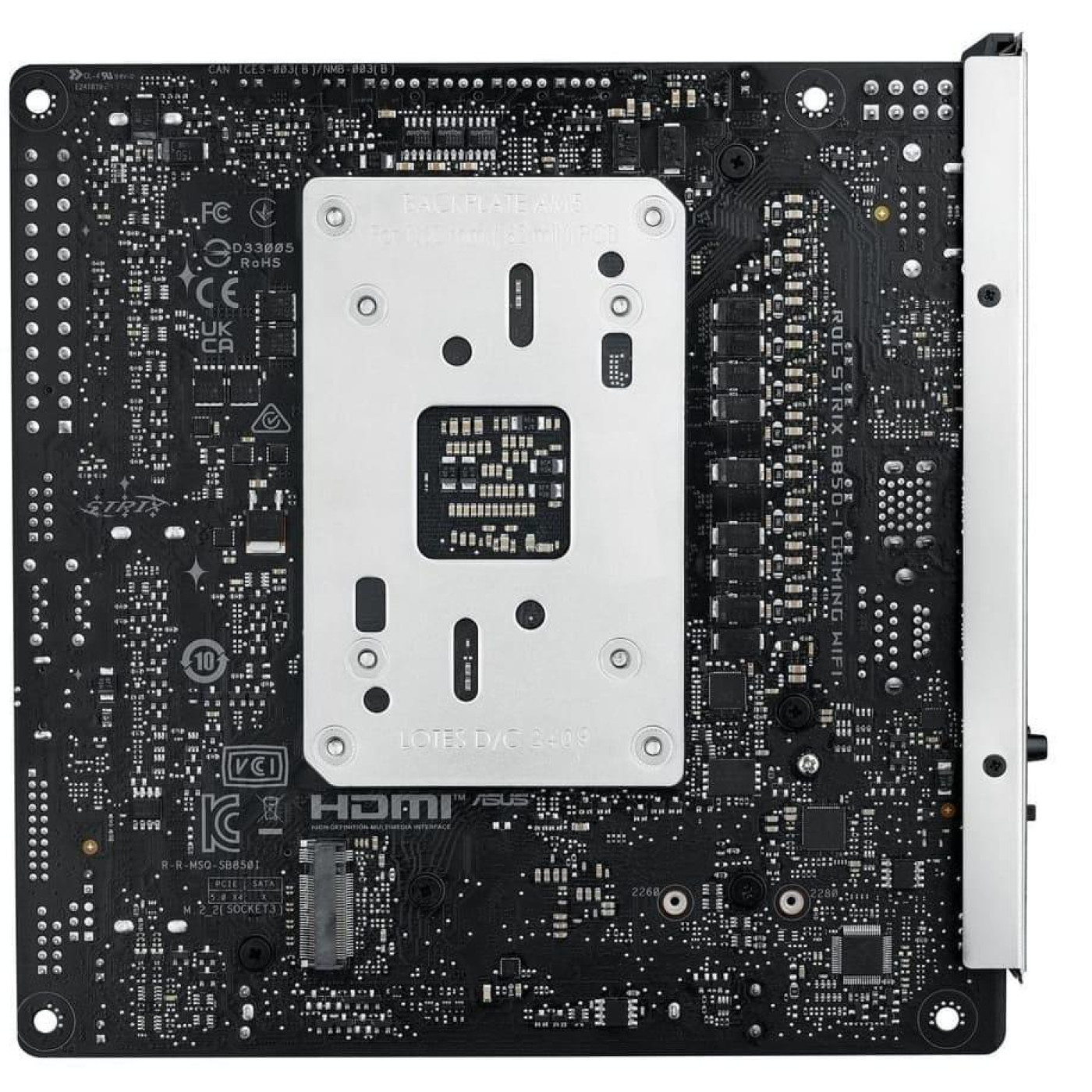 Материнська плата ASUS ROG STRIX B850-I GAMING WIFI (ROG STRIX B850-I GAMING WIFI) (Socket AM5, AMD B850, Mini-ITX)