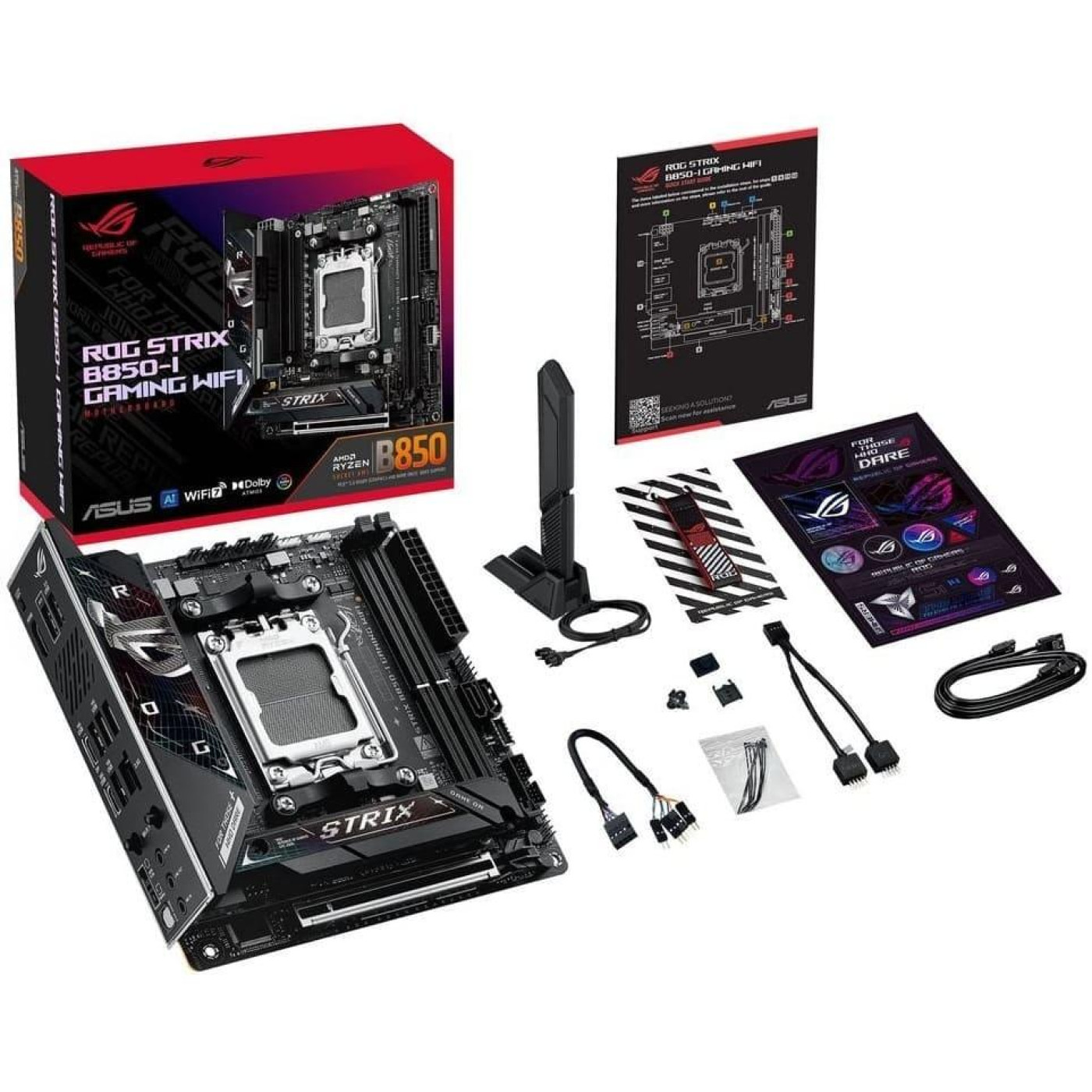 Материнська плата ASUS ROG STRIX B850-I GAMING WIFI (ROG STRIX B850-I GAMING WIFI) (Socket AM5, AMD B850, Mini-ITX)