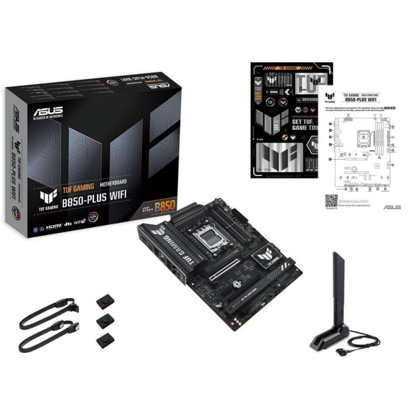 Материнская плата ASUS TUF GAMING B850-PLUS WIFI (TUF GAMING B850-PLUS WIFI) (Socket AM5, AMD B850, ATX) U1