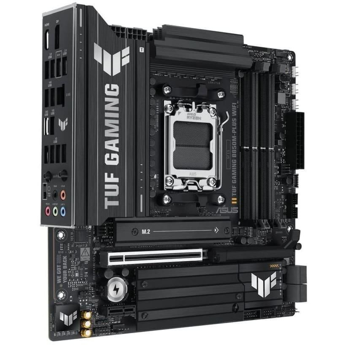 Материнська плата ASUS TUF GAMING B850M-PLUS WIFI (TUF GAMING B850M-PLUS WIFI) (Socket AM5, AMD B850, Micro-ATX) U1