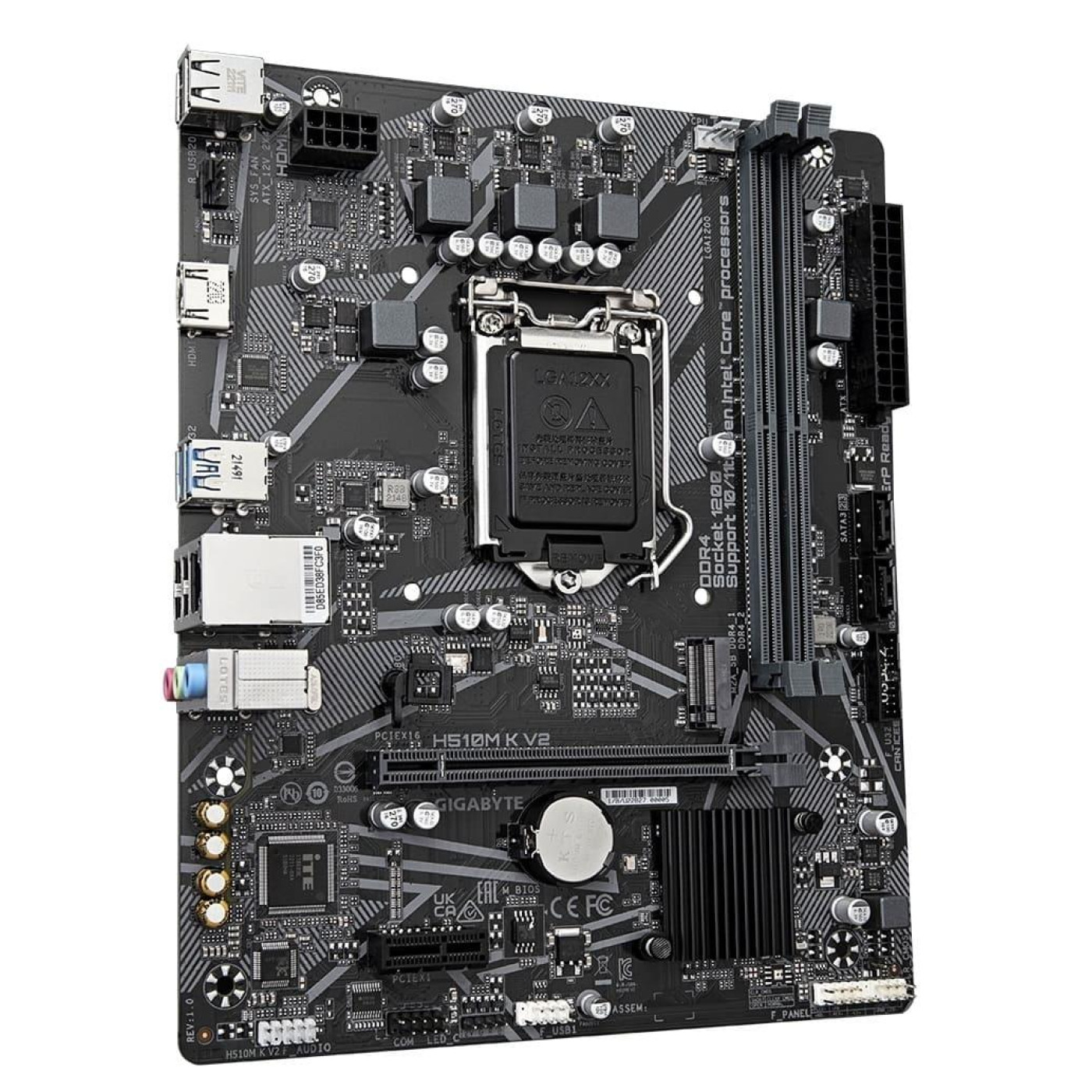 Материнська плата Gigabyte H510M K V2 (H510M K V2) (Socket 1200, Intel H510, Micro-ATX) Б/в