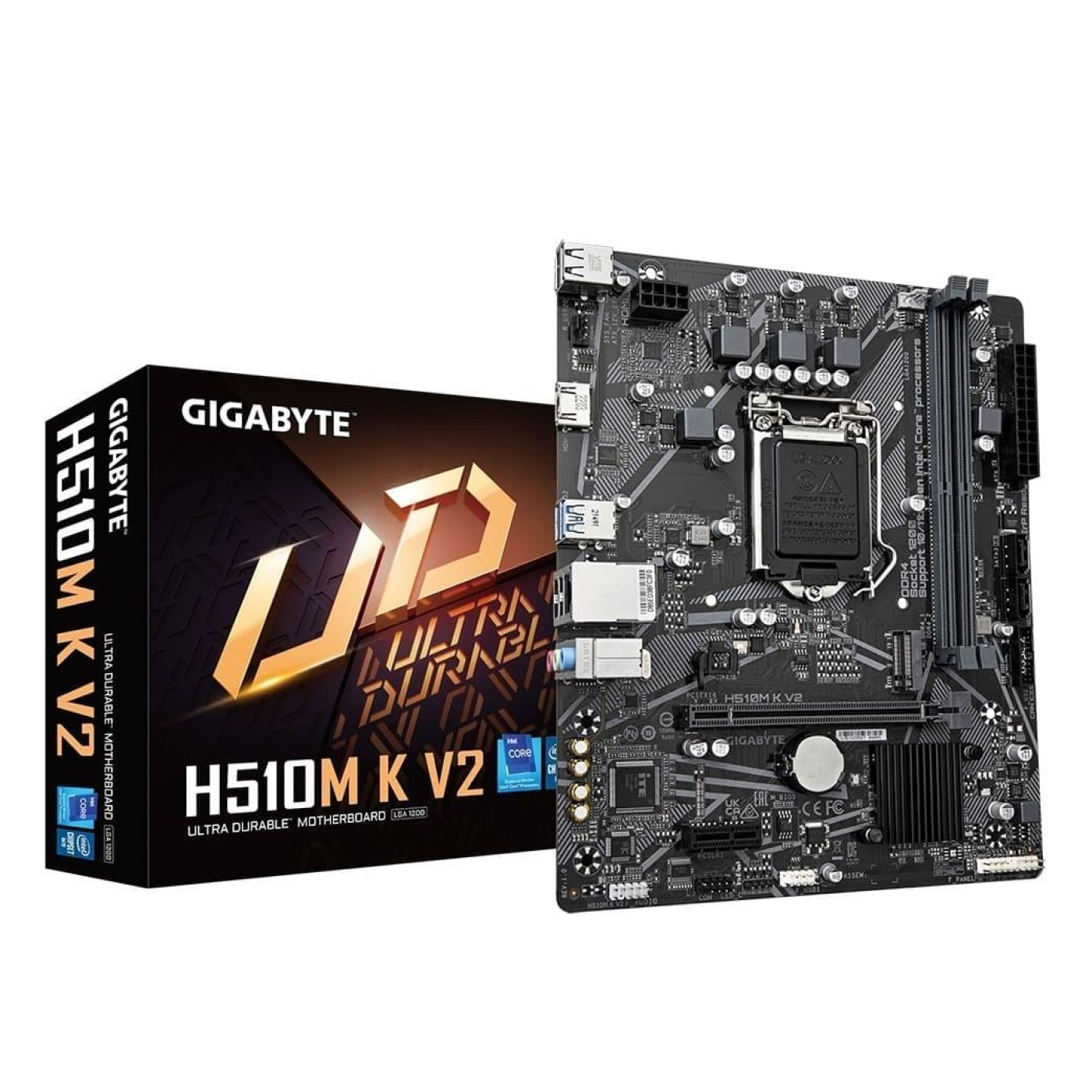 Материнська плата Gigabyte H510M K V2 (H510M K V2) (Socket 1200, Intel H510, Micro-ATX) Б/в