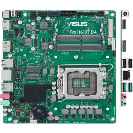 Материнська плата ASUS PRO H610T-CSM (PRO H610T-CSM) (Socket 1700, Intel H610, Mini-ITX)