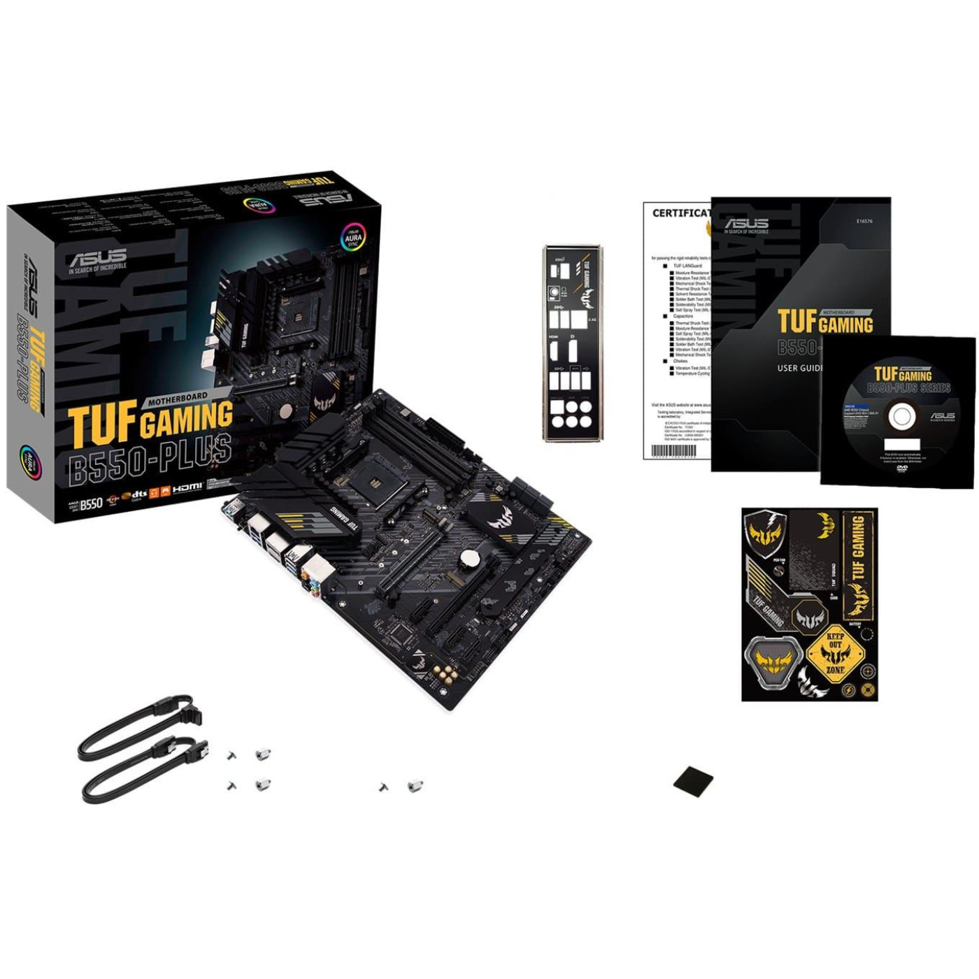 Материнська плата ASUS TUF Gaming B550-Plus (TUF Gaming B550-Plus) (Socket AM4, AMD B550, ATX) Б/в