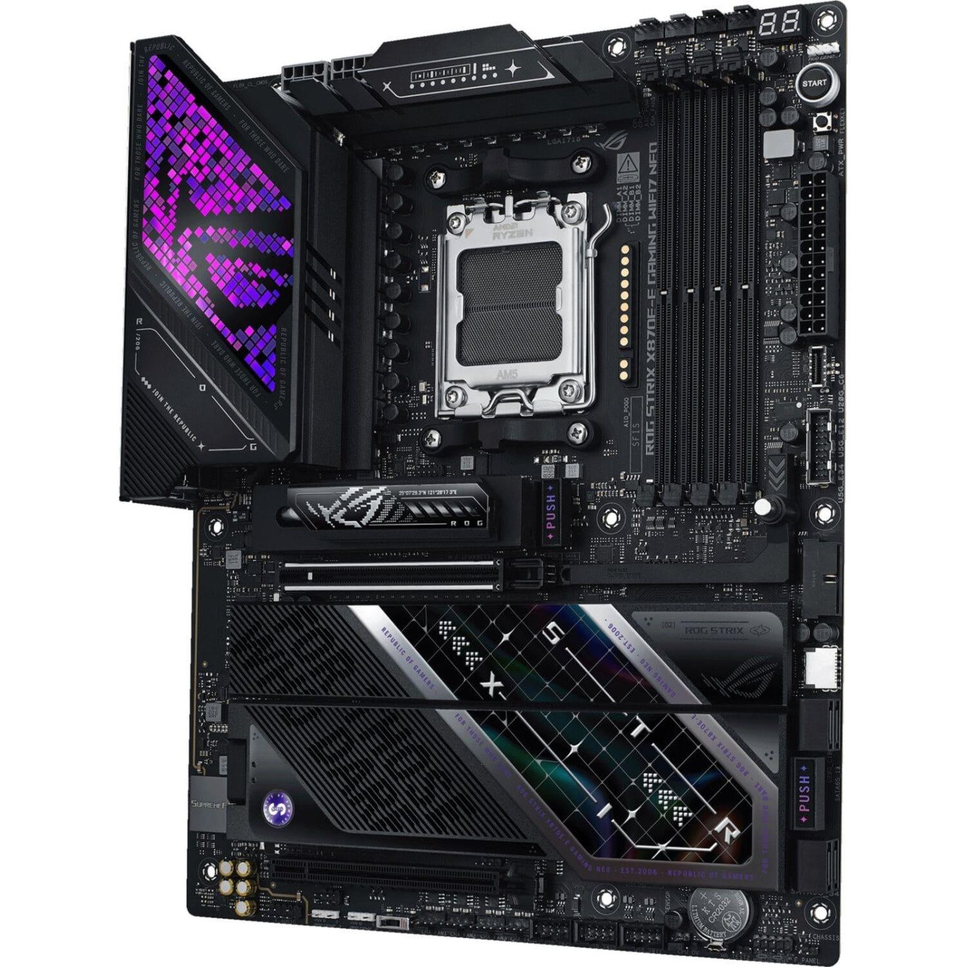 Материнская плата ASUS ROG STRIX X870E-E GAMING WIFI7 NEO (ROG STRIX X870E-E GAMING WIFI7 NEO) (Socket AM5, AMD X870E, ATX)