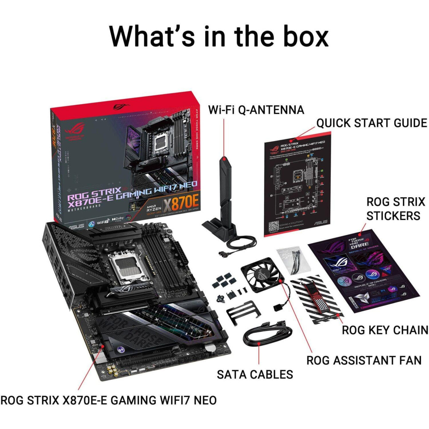 Материнская плата ASUS ROG STRIX X870E-E GAMING WIFI7 NEO (ROG STRIX X870E-E GAMING WIFI7 NEO) (Socket AM5, AMD X870E, ATX)