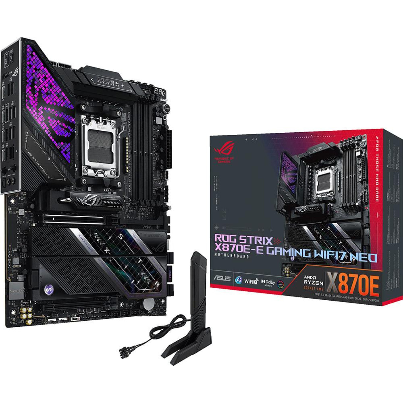 Материнская плата ASUS ROG STRIX X870E-E GAMING WIFI7 NEO (ROG STRIX X870E-E GAMING WIFI7 NEO) (Socket AM5, AMD X870E, ATX)