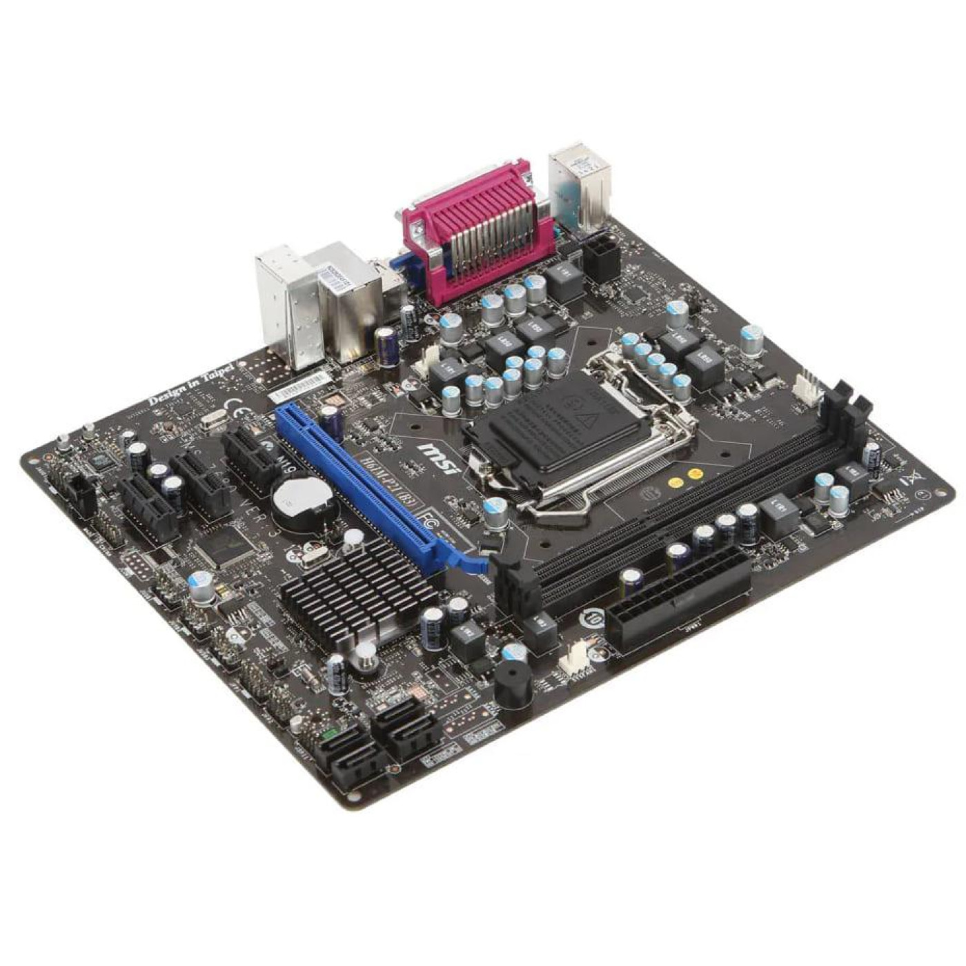 Материнська плата MSI H61M-P21 (B3) ( (Socket 1155, Intel H61, Micro-ATX) Б/в