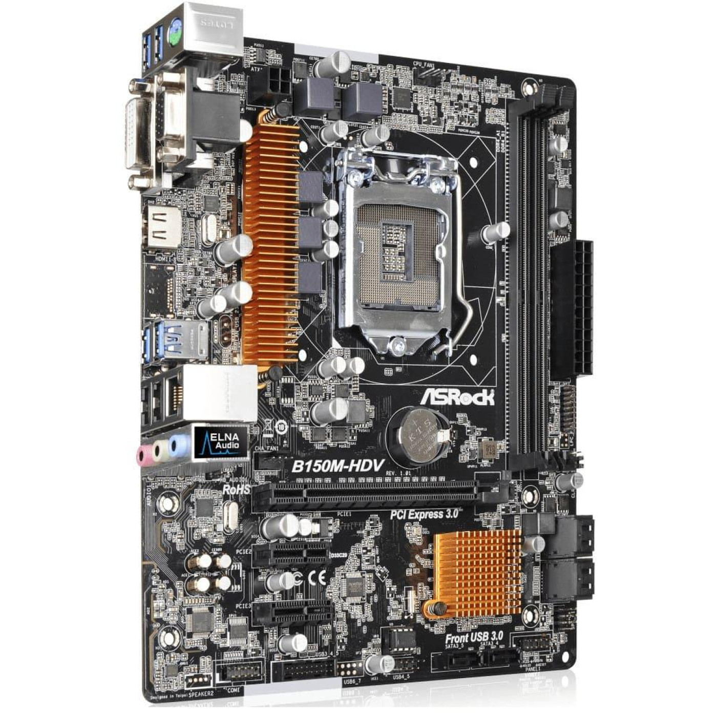 Материнська плата ASRock B150M-HDV (90-MXGYD0-A0UAYZ) (Socket 1151, Intel B150, Micro-ATX) Б/в,U1
