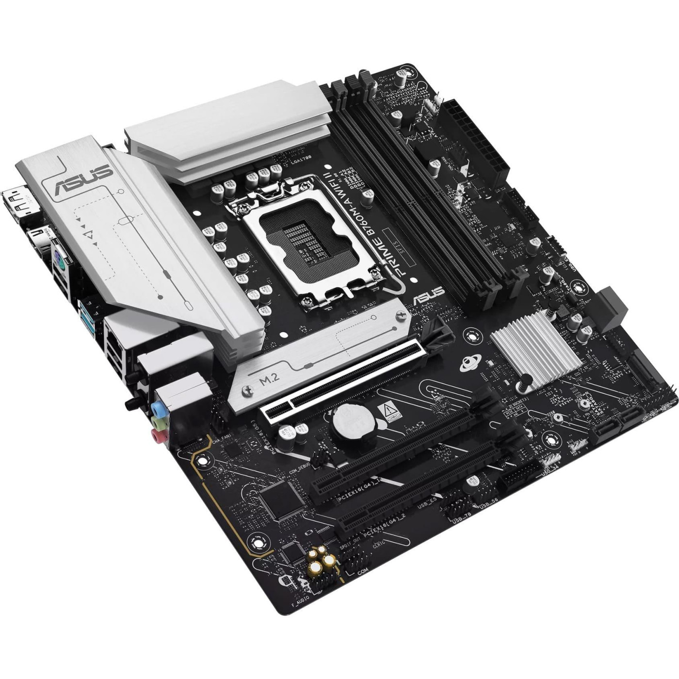 Материнская плата ASUS PRIME B760M-A WIFI II (PRIME B760M-A WIFI II) (Socket 1700, Intel B760, Micro-ATX)