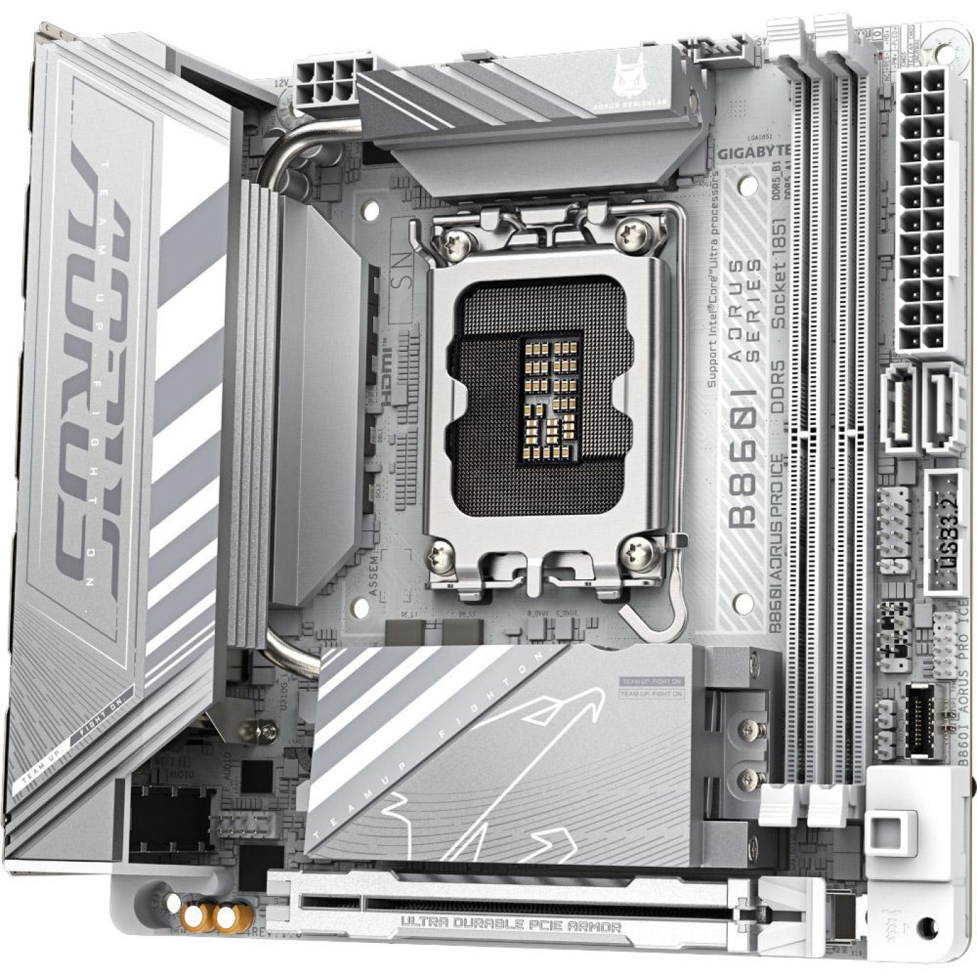 Материнська плата Gigabyte B860I AORUS PRO ICE (B860I AORUS PRO ICE) (Socket 1851, Intel B860, Mini-ITX)