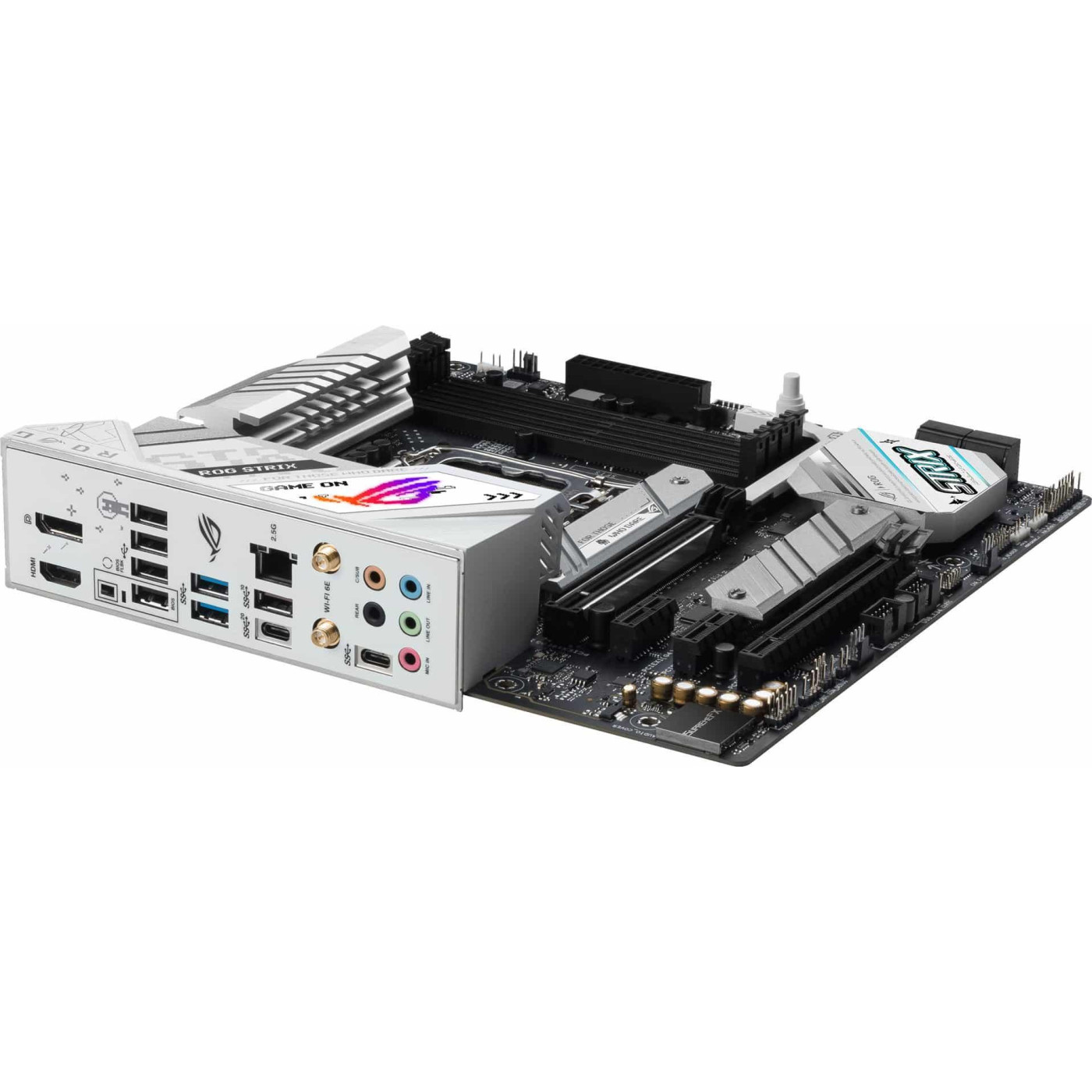 Материнська плата ASUS ROG STRIX B760-G GAMING WIFI (ROG STRIX B760-G GAMING WIFI) (Socket 1700, Intel B760, Micro-ATX) Б/в