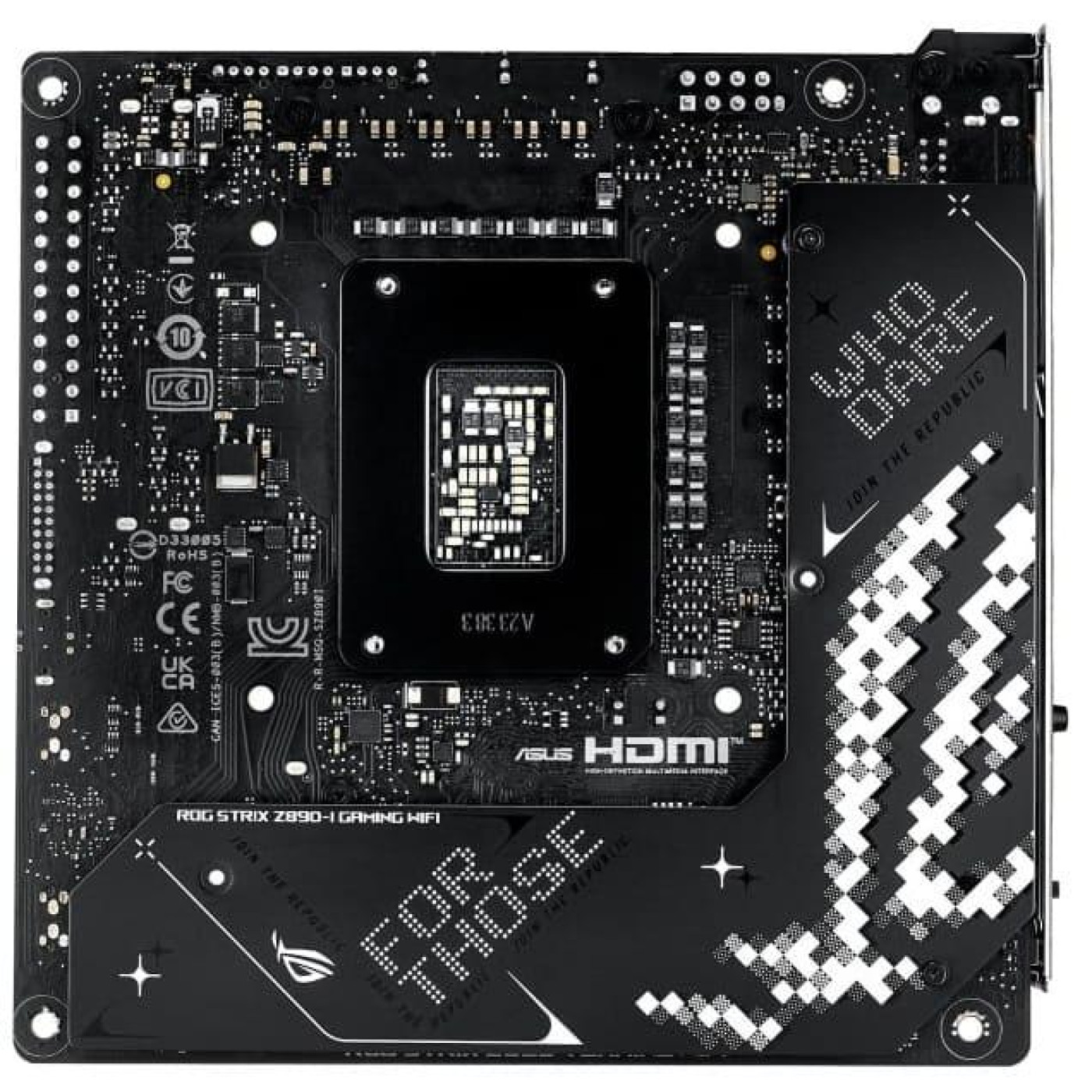 Материнська плата ASUS ROG STRIX Z890-I GAMING WIFI (ROG STRIX Z890-I GAMING WIFI) (Socket 1851, Intel Z890, Mini-ITX)