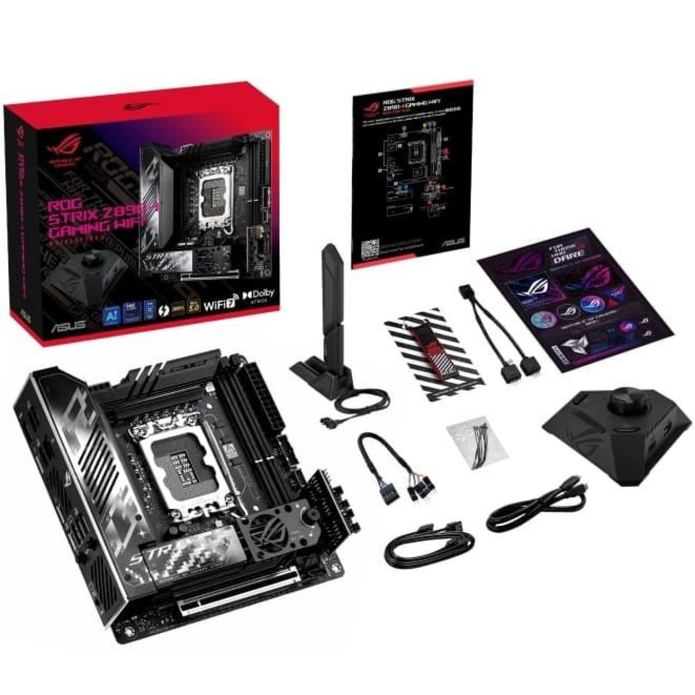 Материнська плата ASUS ROG STRIX Z890-I GAMING WIFI (ROG STRIX Z890-I GAMING WIFI) (Socket 1851, Intel Z890, Mini-ITX)