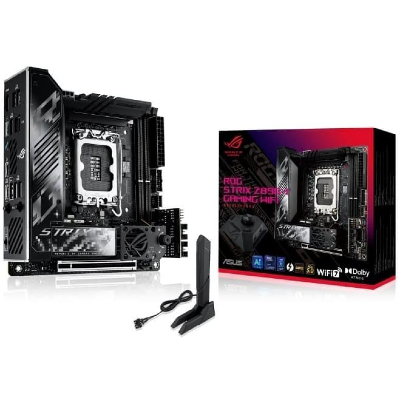 Материнська плата ASUS ROG STRIX Z890-I GAMING WIFI (ROG STRIX Z890-I GAMING WIFI) (Socket 1851, Intel Z890, Mini-ITX)