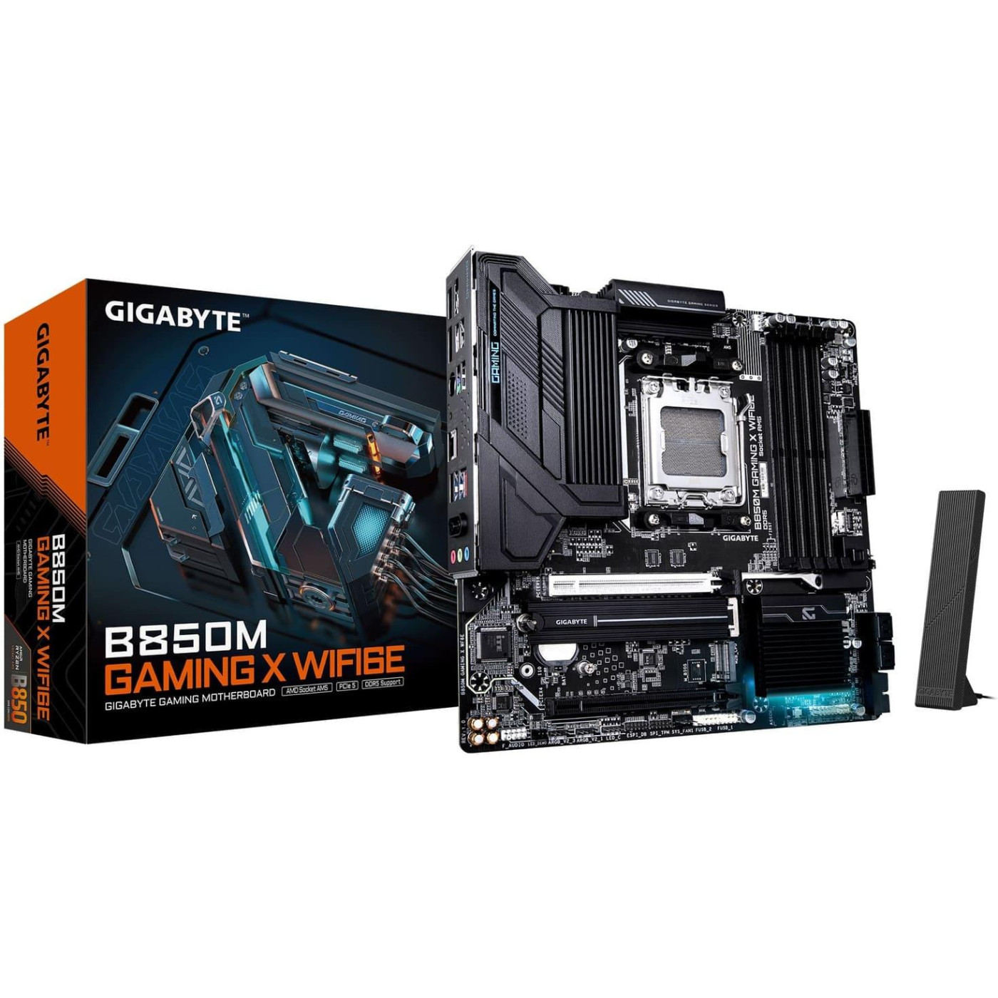 Материнська плата Gigabyte B850M GAMING X WIFI6E (B850M GAMING X WIFI6E) (Socket AM5, AMD B850, Micro-ATX)