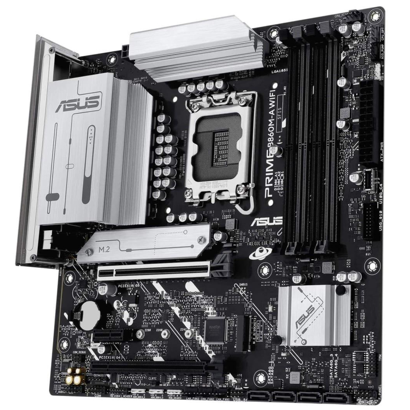 Материнская плата ASUS PRIME B860M-A WIFI (PRIME B860M-A WIFI) (Socket 1851, Intel B860, Micro-ATX)