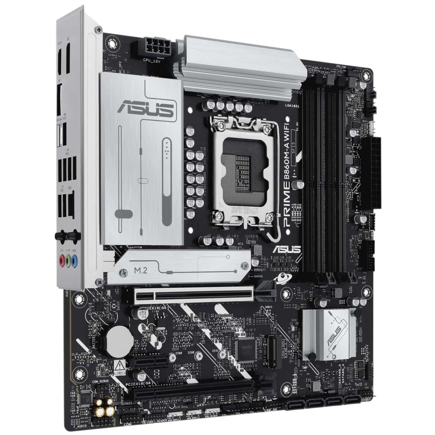 Материнская плата ASUS PRIME B860M-A WIFI (PRIME B860M-A WIFI) (Socket 1851, Intel B860, Micro-ATX)