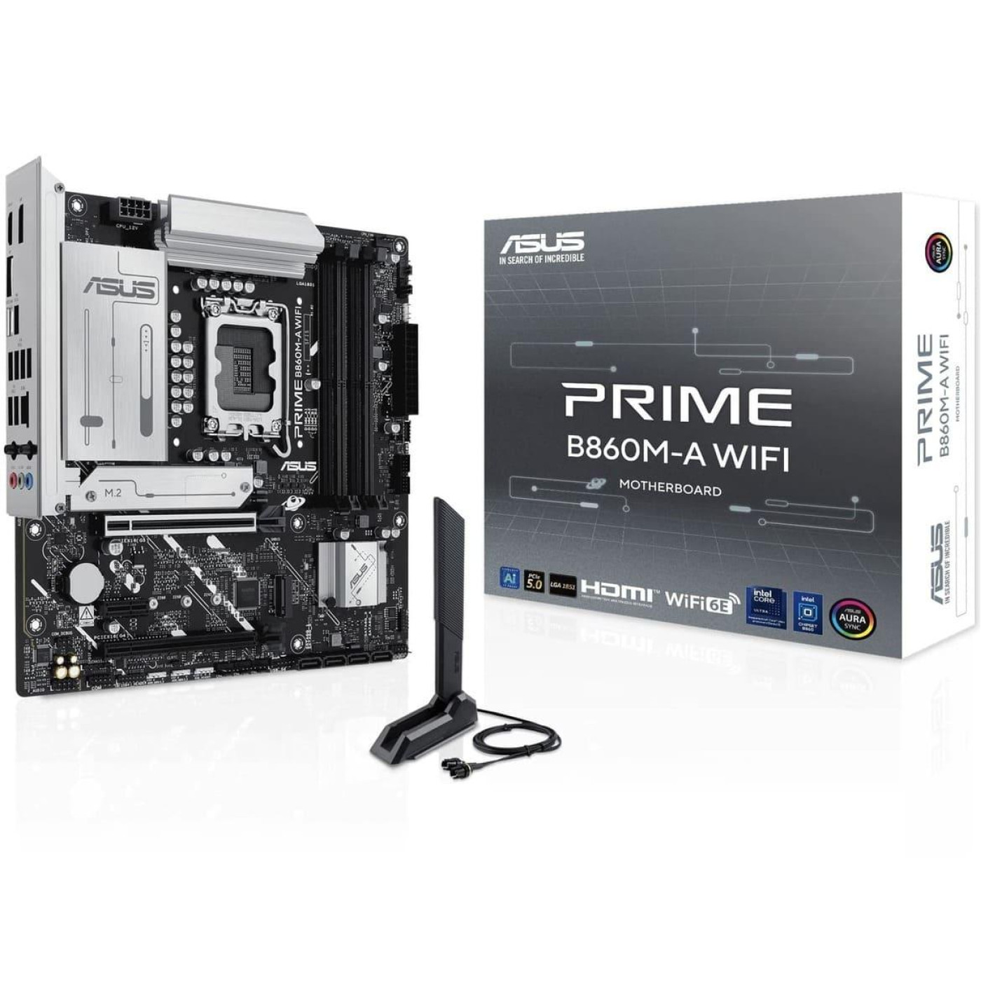 Материнская плата ASUS PRIME B860M-A WIFI (PRIME B860M-A WIFI) (Socket 1851, Intel B860, Micro-ATX)