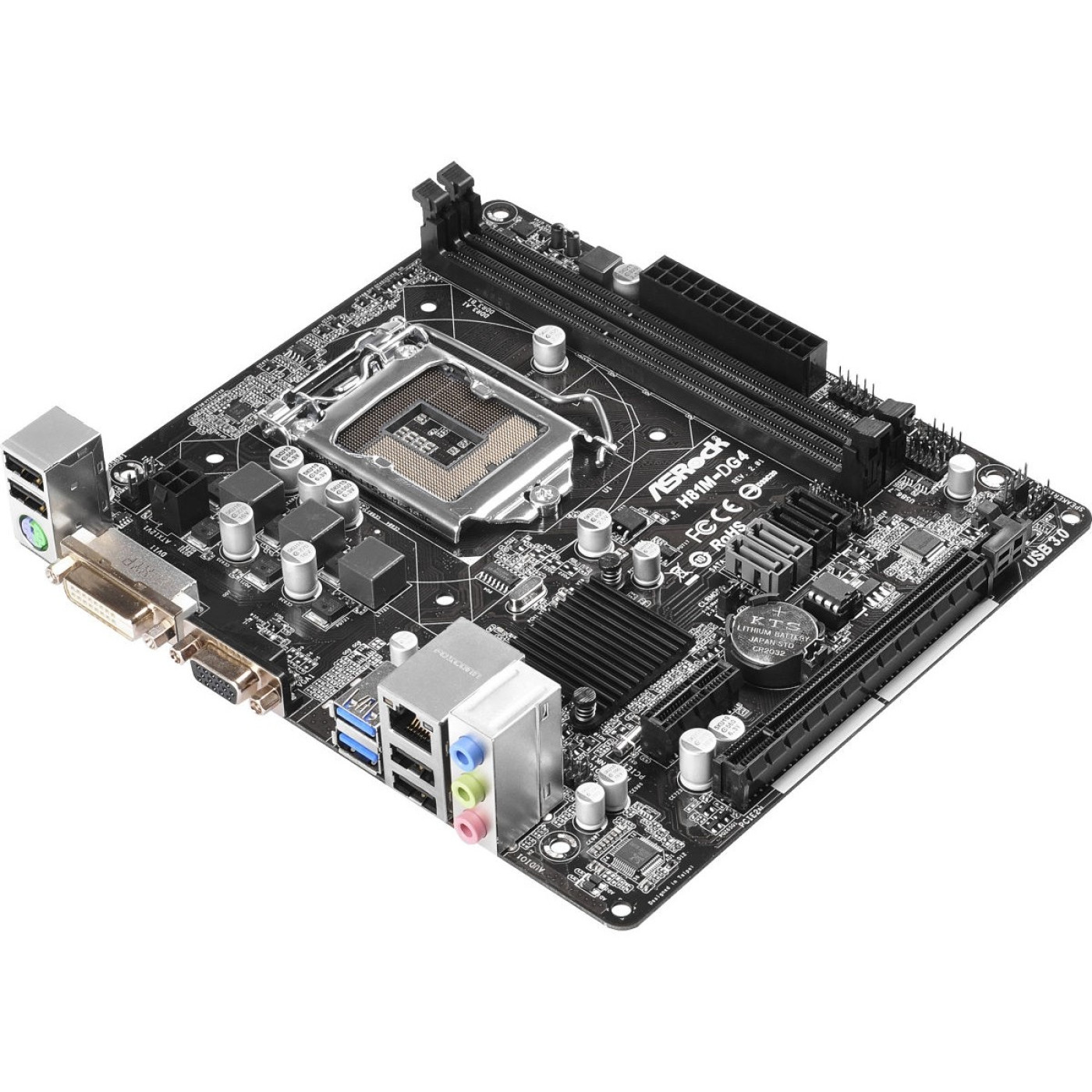 Материнська плата AsRock H81M-DG4 (H81M-DG4) (Socket 1150, Intel H81, Micro-ATX) Б/в,U1